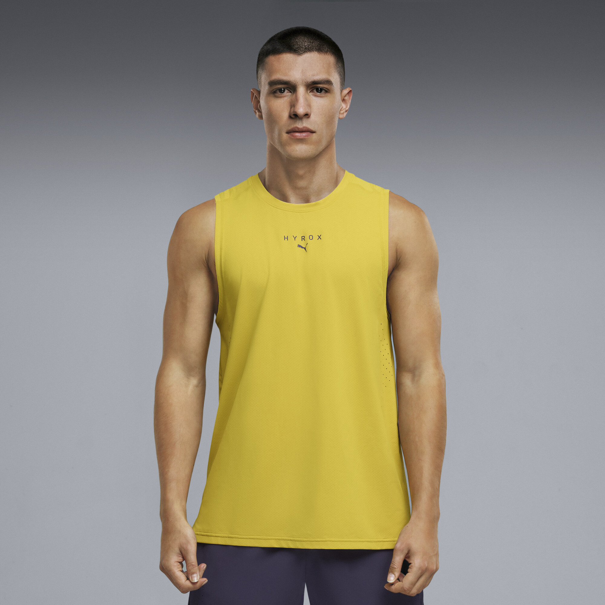 PUMA x HYROX Men's DryElite Tank Top in Yellow, Size S