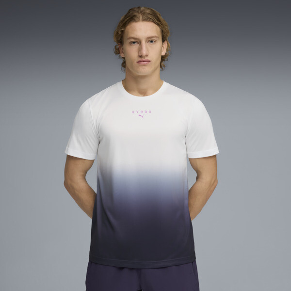 Remera estampada PUMA x HYROX para Hombre En Blanco/Deep Plum