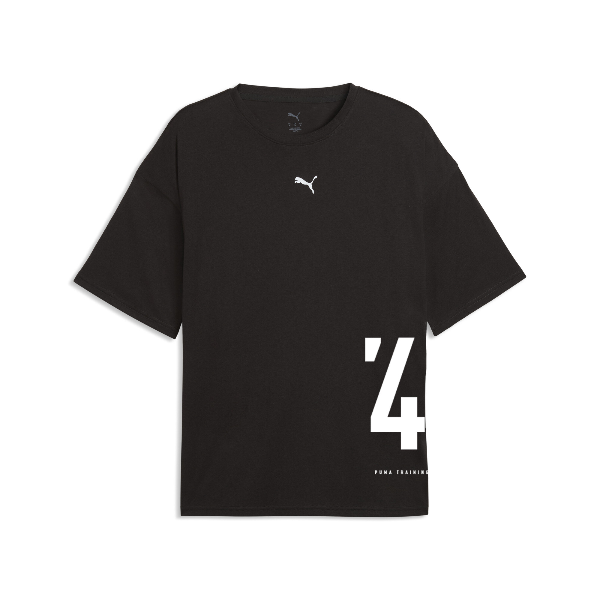 PUMA Graphics oversized trainingsshirt voor Heren, Zwart, Maat L thumbnail 3