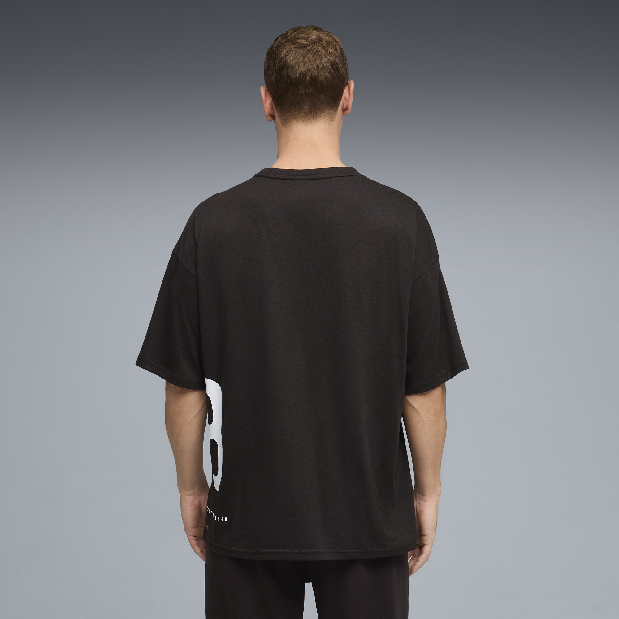 PUMA Graphics oversized trainingsshirt voor Heren, Zwart, Maat L thumbnail 5