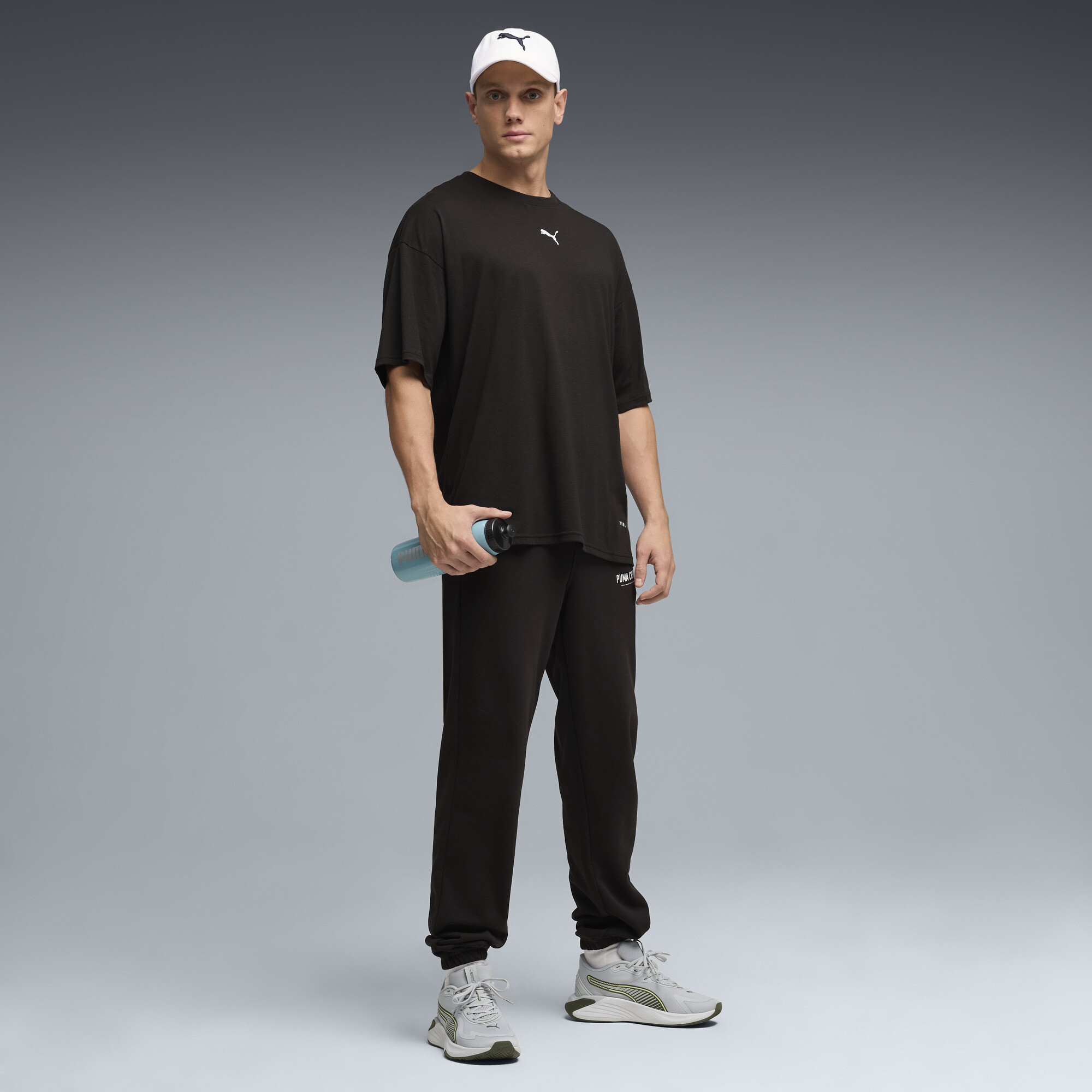 PUMA Graphics oversized trainingsshirt voor Heren, Zwart, Maat L thumbnail 4