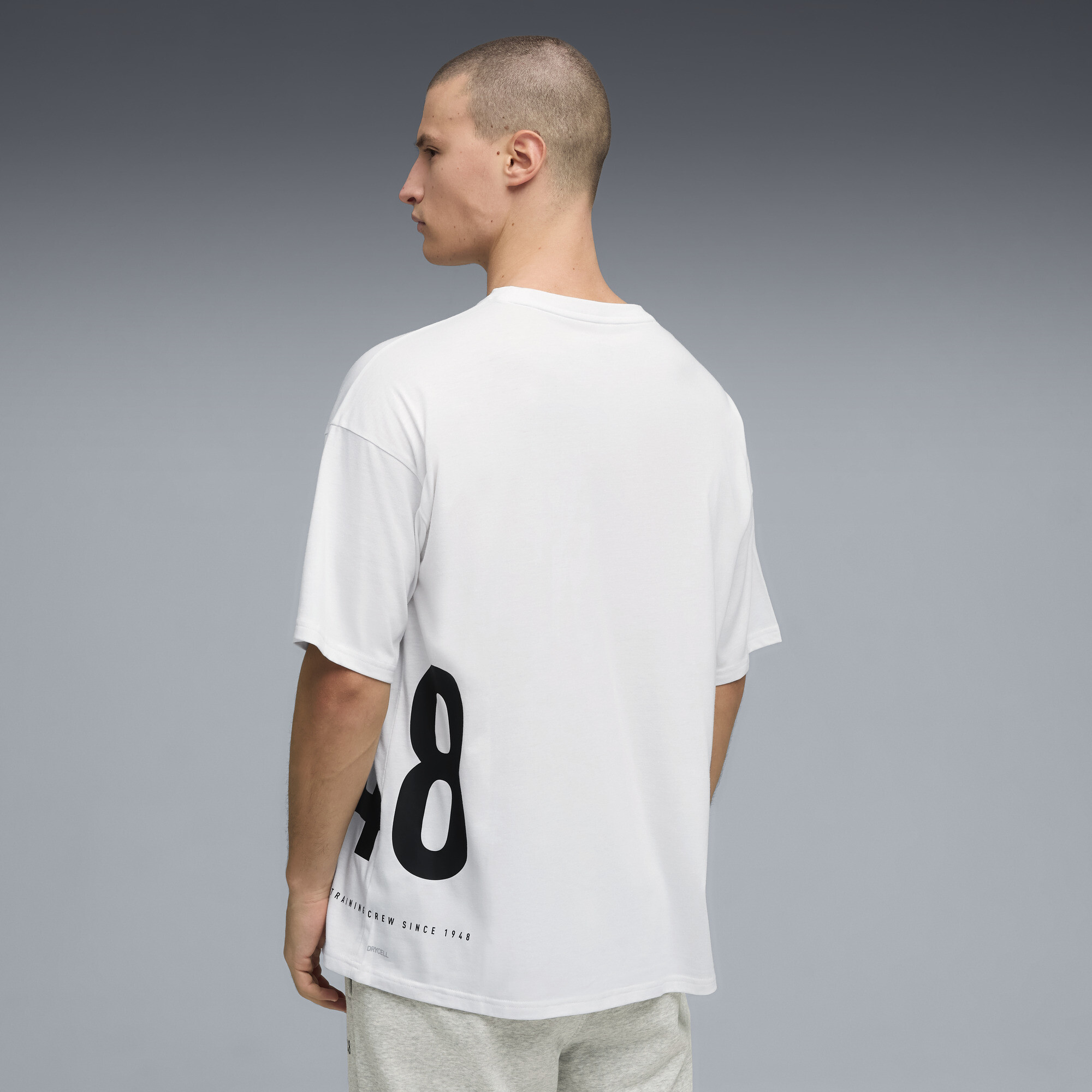 PUMA Graphics oversized trainingsshirt voor Heren, Wit, Maat 4XL thumbnail 5