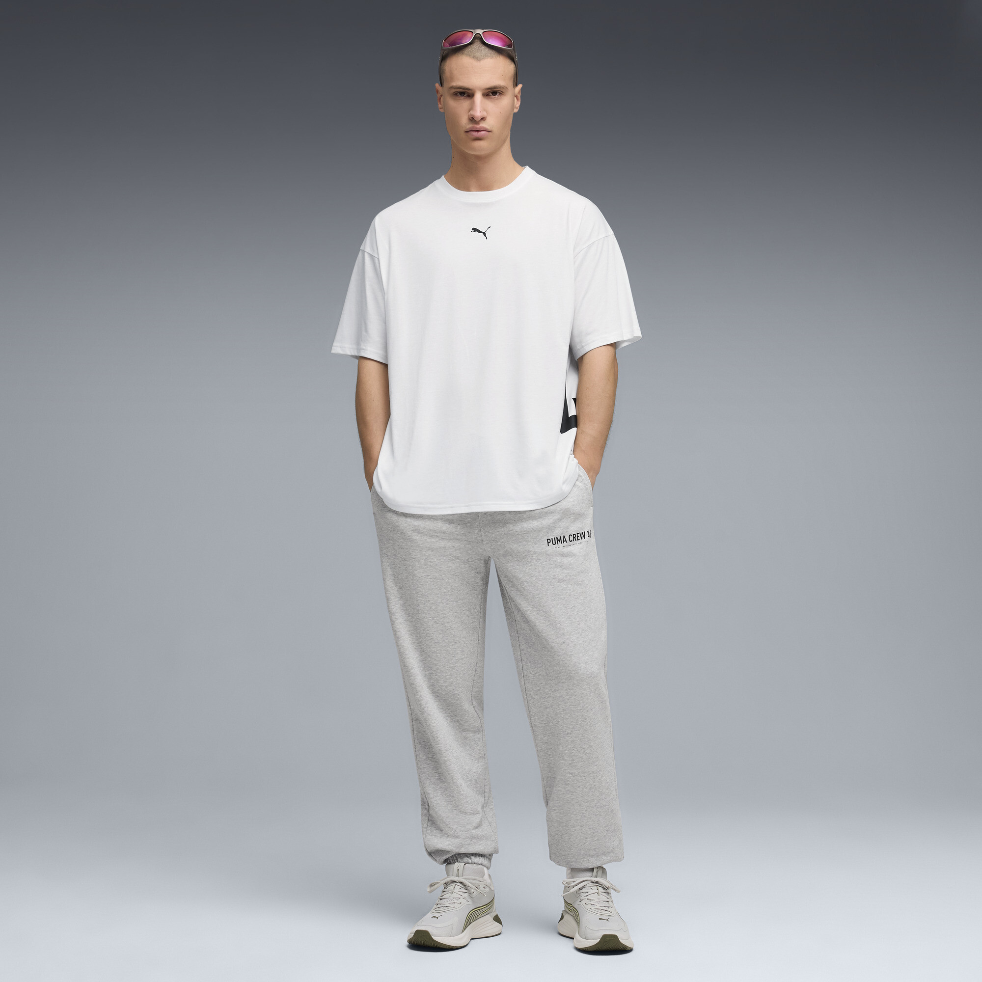 PUMA Graphics oversized trainingsshirt voor Heren, Wit, Maat 4XL thumbnail 4