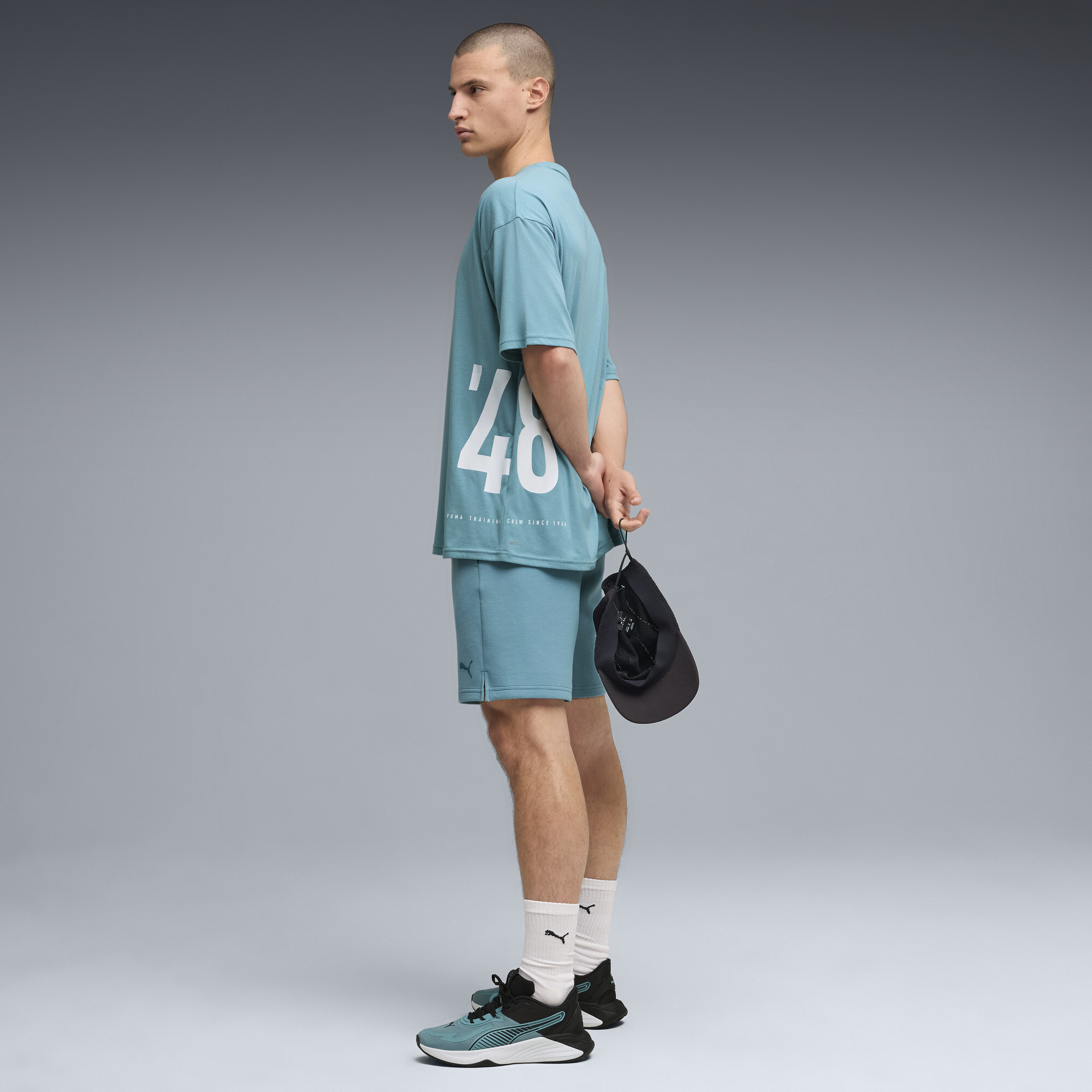 PUMA Graphics oversized trainingsshirt voor Heren, Blauw, Maat L thumbnail 4