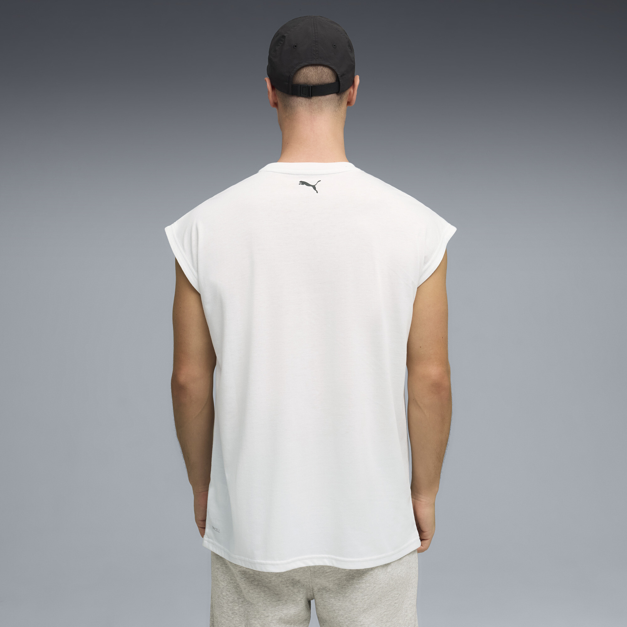 PUMA Graphics Trainings Cutoff tanktop voor Heren, Wit, Maat M thumbnail 5