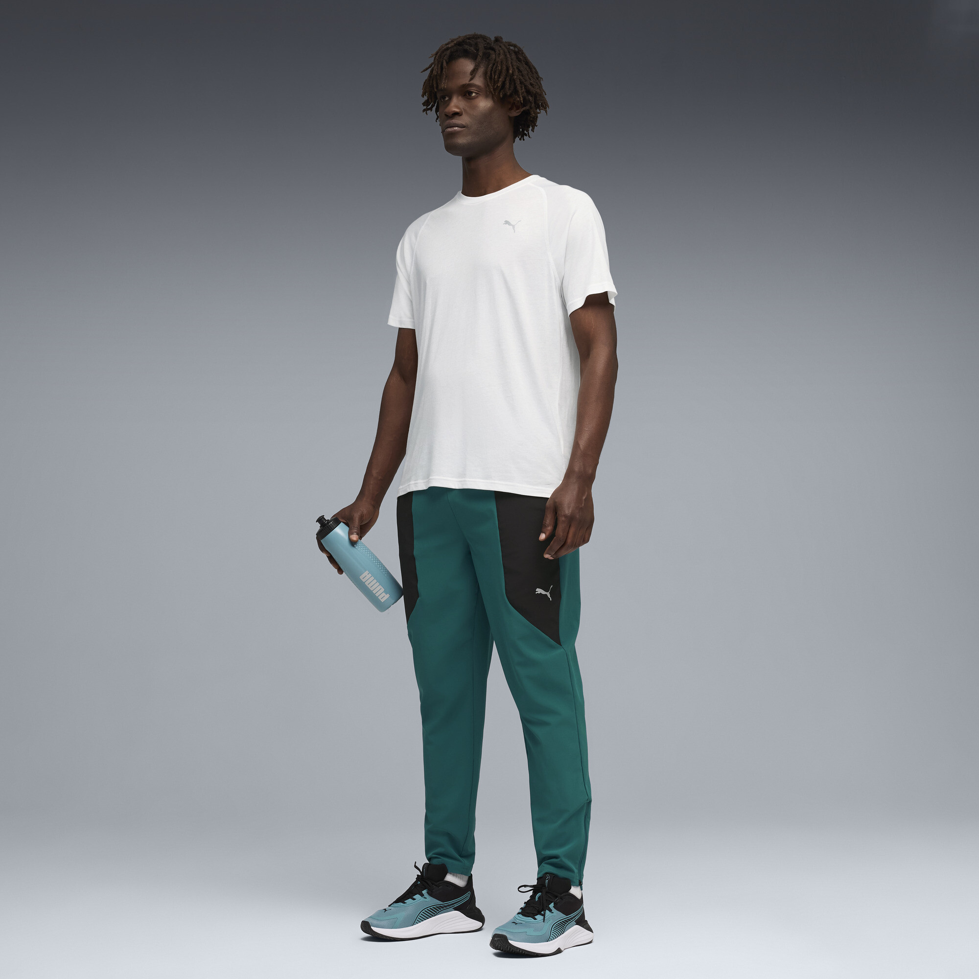 PUMA PWRTRAIN trainings-T-shirt voor Heren, Wit, Maat M thumbnail 2