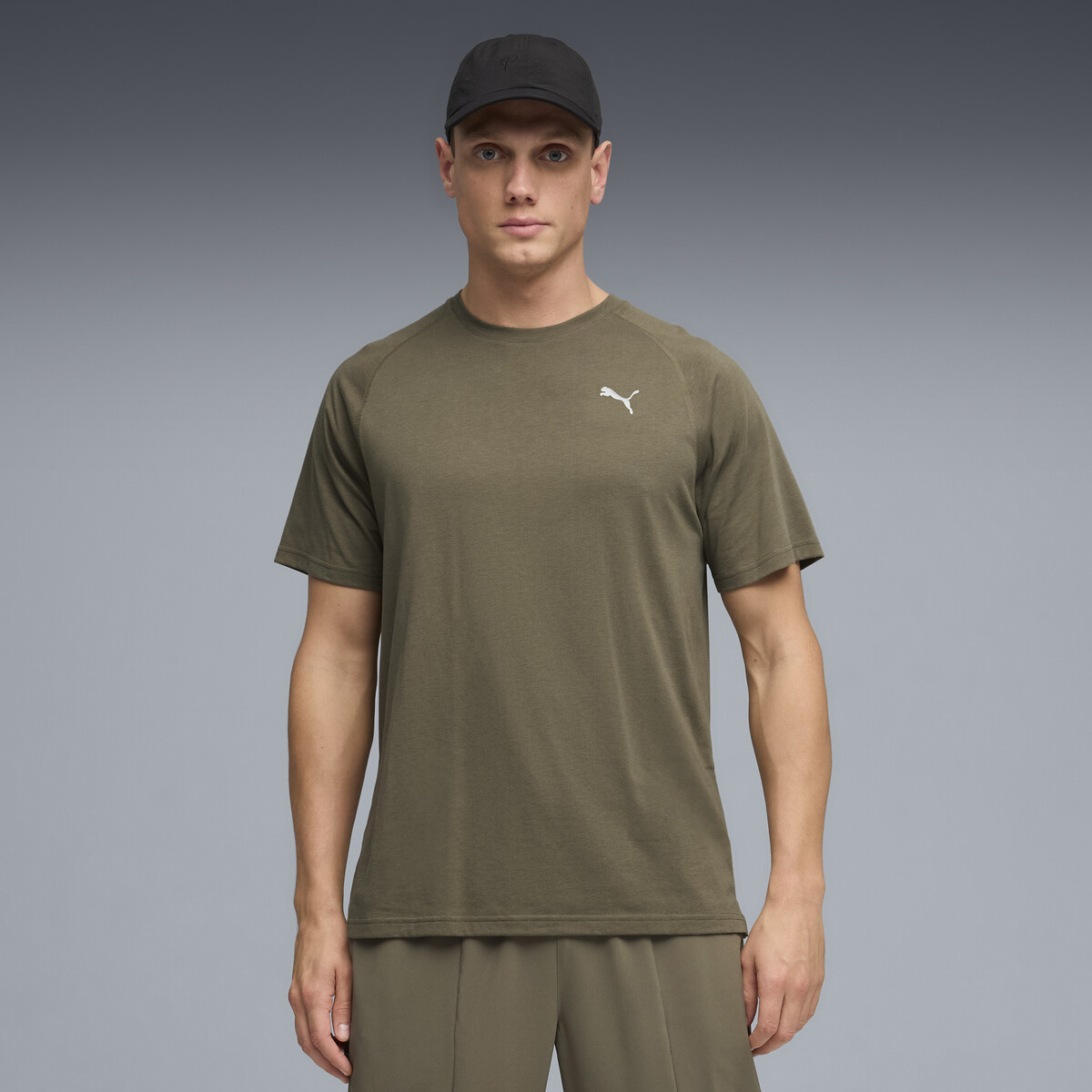 PWRTRAIN Training T-Shirt Men in Loden Green by PUMA, Large