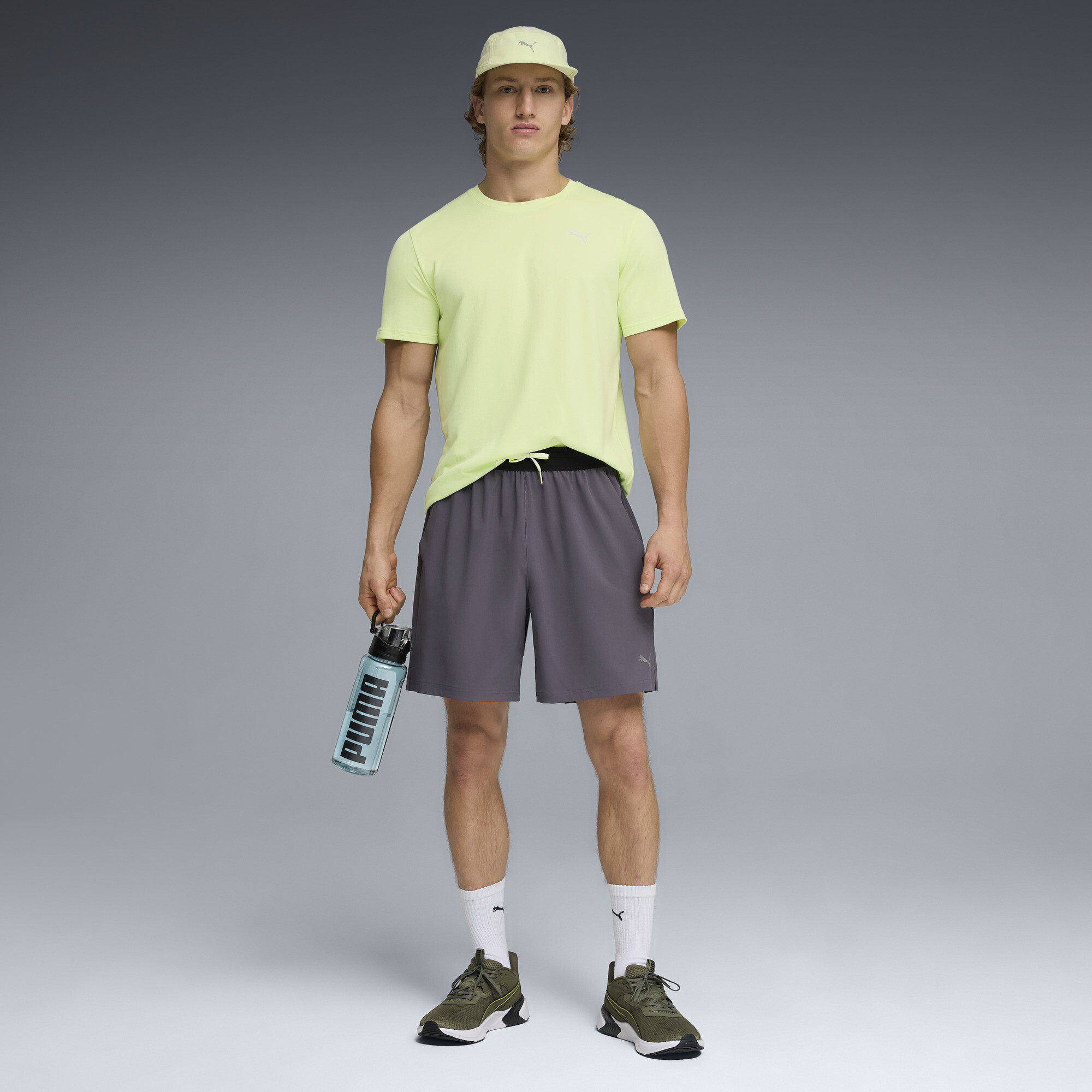 PUMA PWRTRAIN trainingsshort voor Heren, Grijs, Maat 3XL thumbnail 4