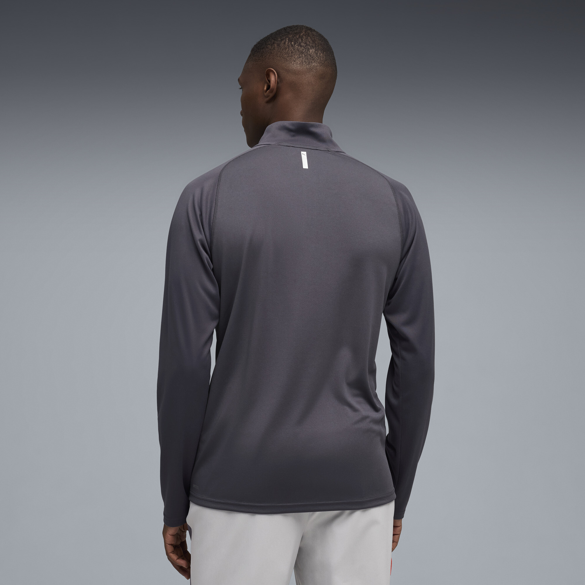 PUMA PWRTRAIN trainingsshirt met kwartrits voor Heren, Grijs, Maat XS thumbnail 3