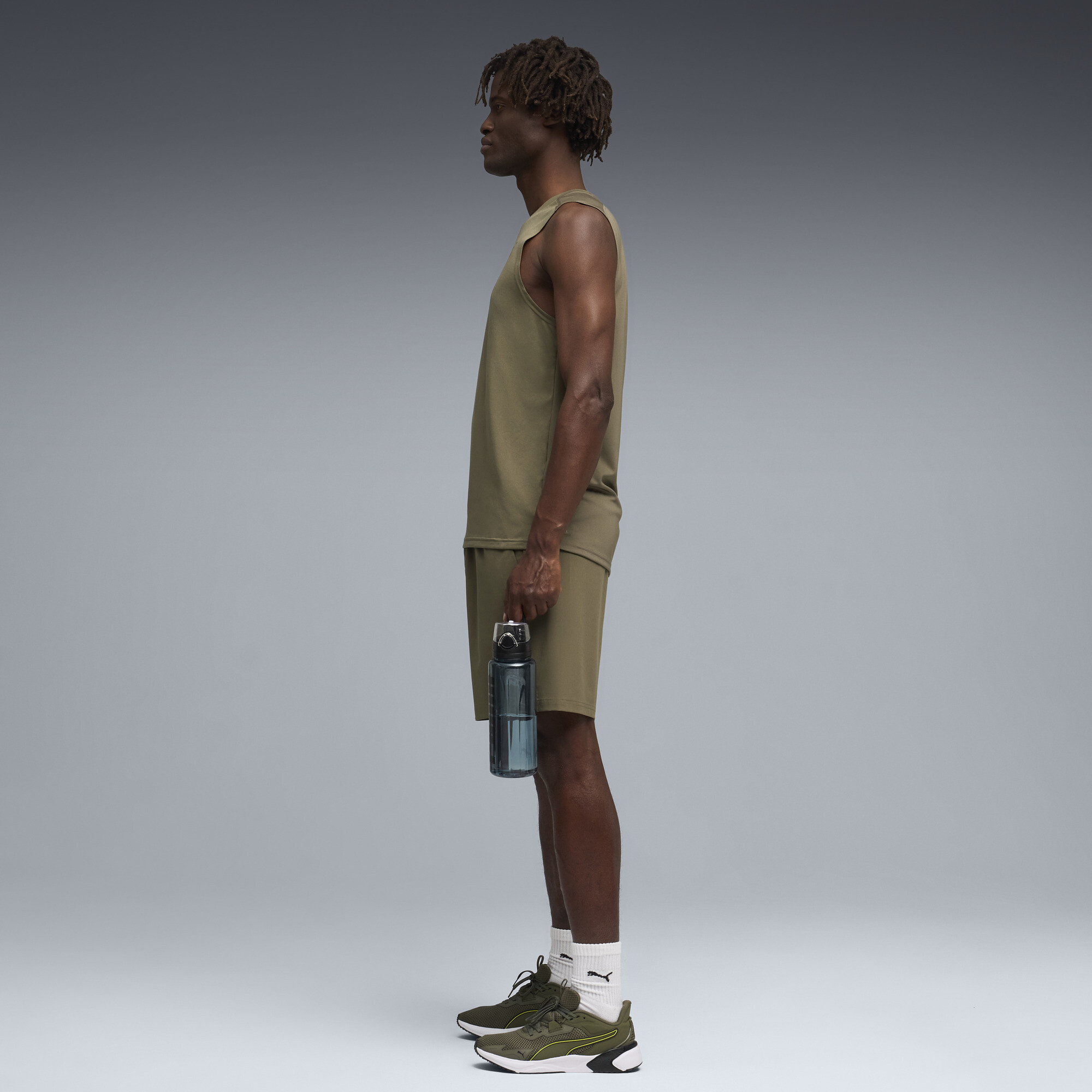 PUMA PWRTRAIN trainingstank voor Heren, Groen, Maat S thumbnail 4