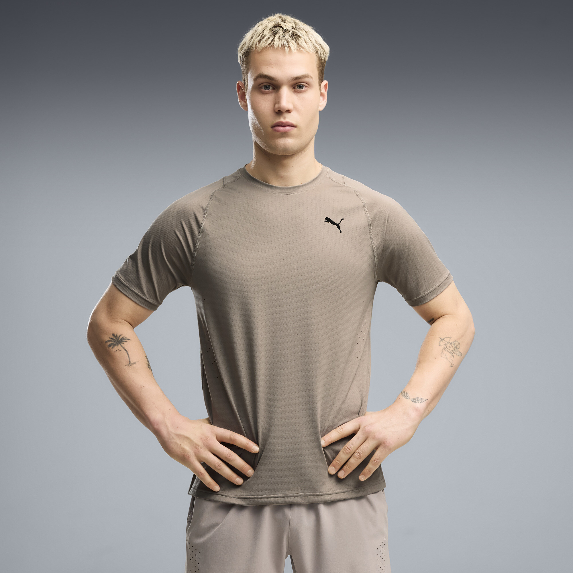 PUMA PWRMODE Training Men's Training T-Shirt in Beige, Size XXL
