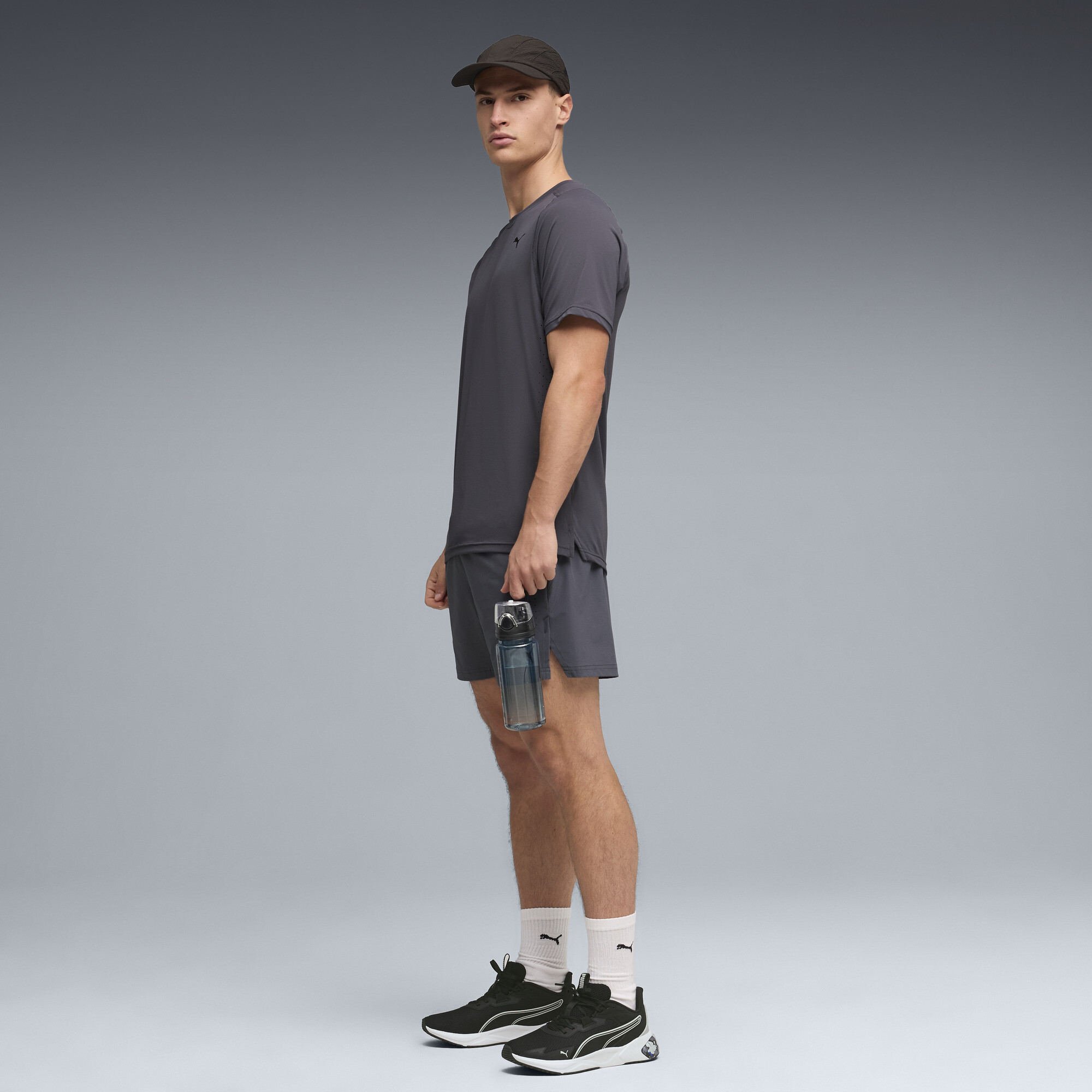 PUMA PWRMODE trainingsshirt voor Heren, Grijs, Maat L thumbnail 2