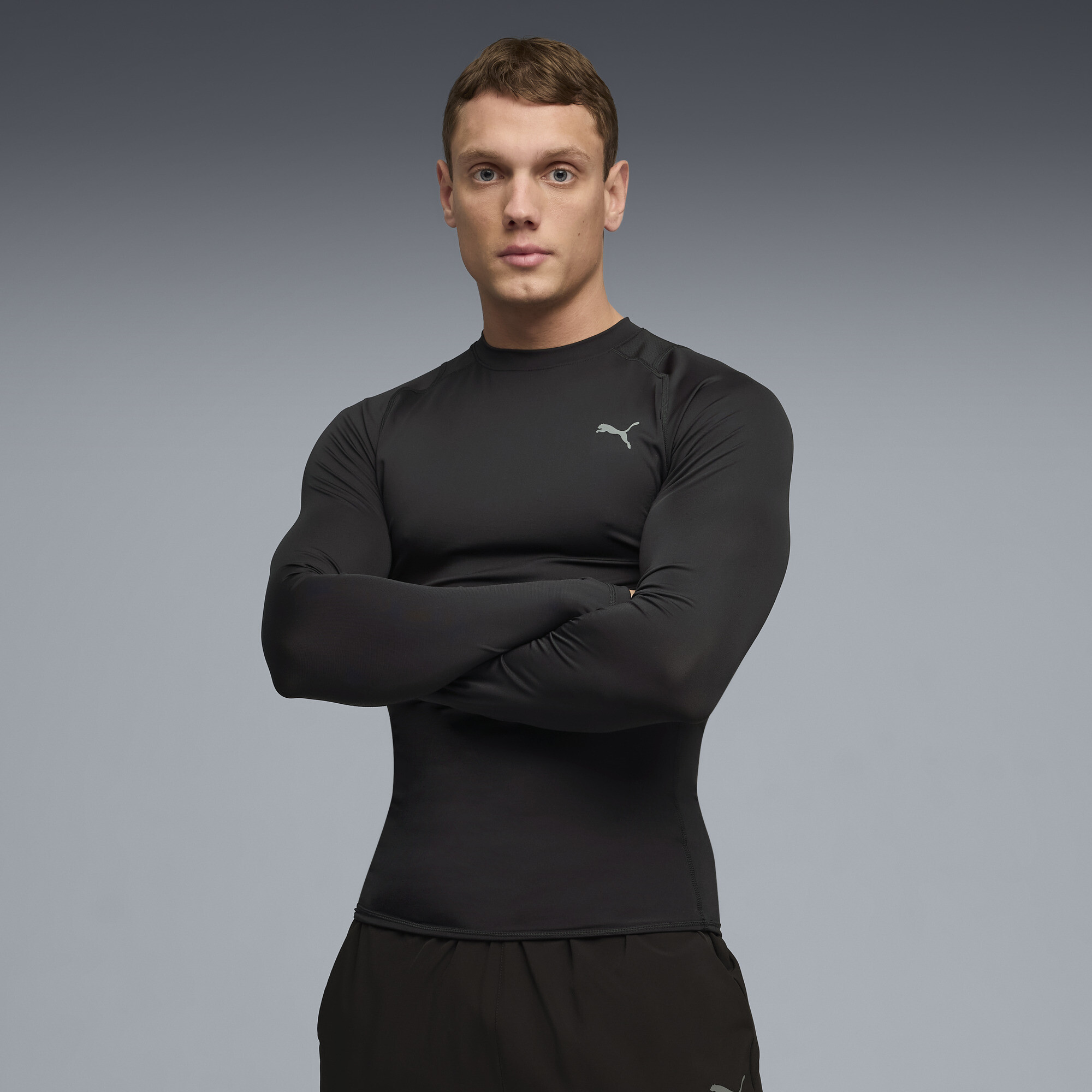 PUMA PWRMODE Base Layer T-shirt voor Heren, Zwart, Maat XS thumbnail 4