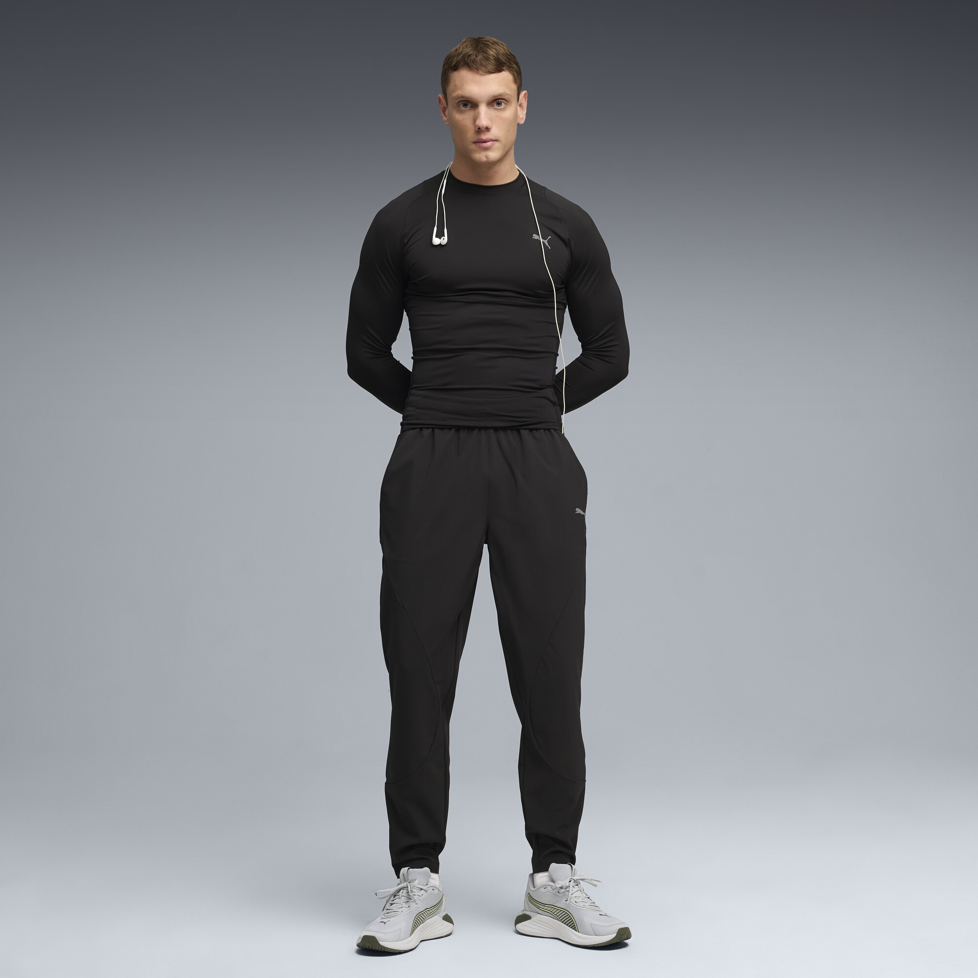 PUMA PWRMODE Warm-Up broek voor Heren, Zwart, Maat XL thumbnail 4