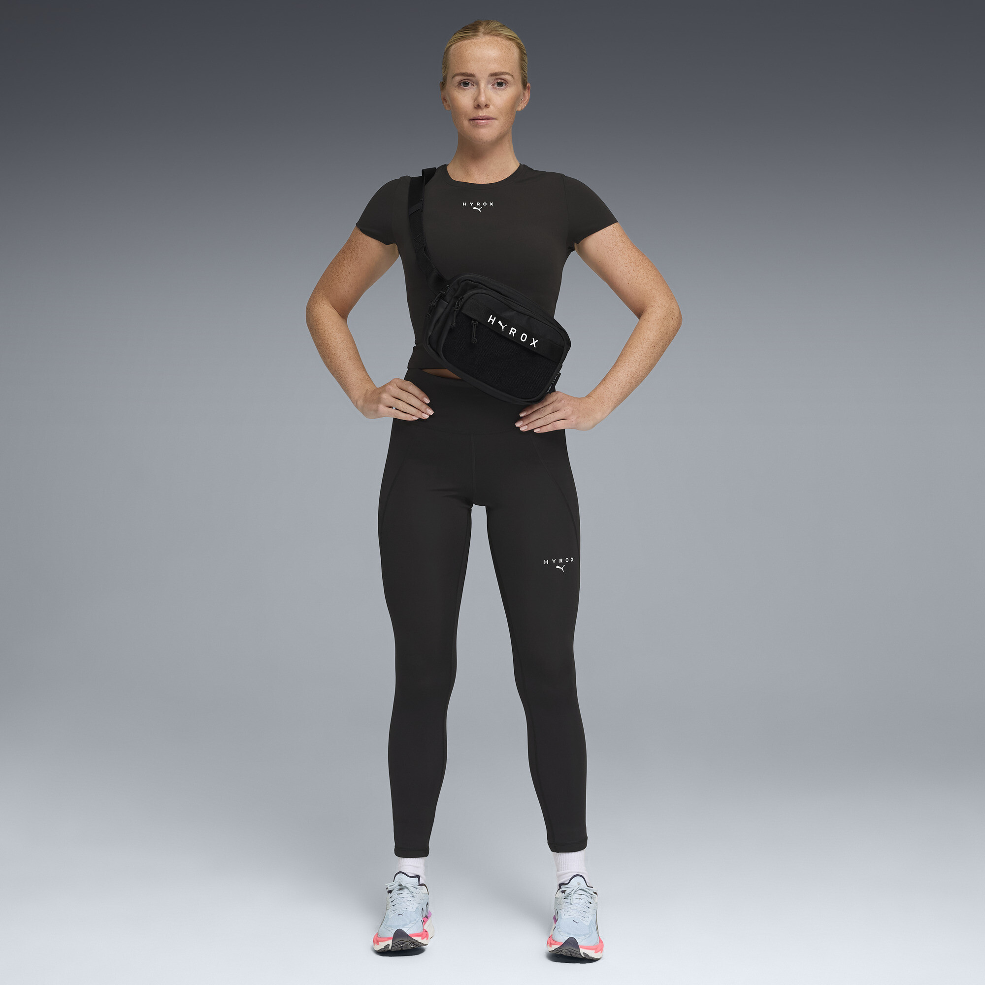 PUMA x HYROX Shapeluxe crop-T-shirt voor Dames, Zwart, Maat XS thumbnail 4