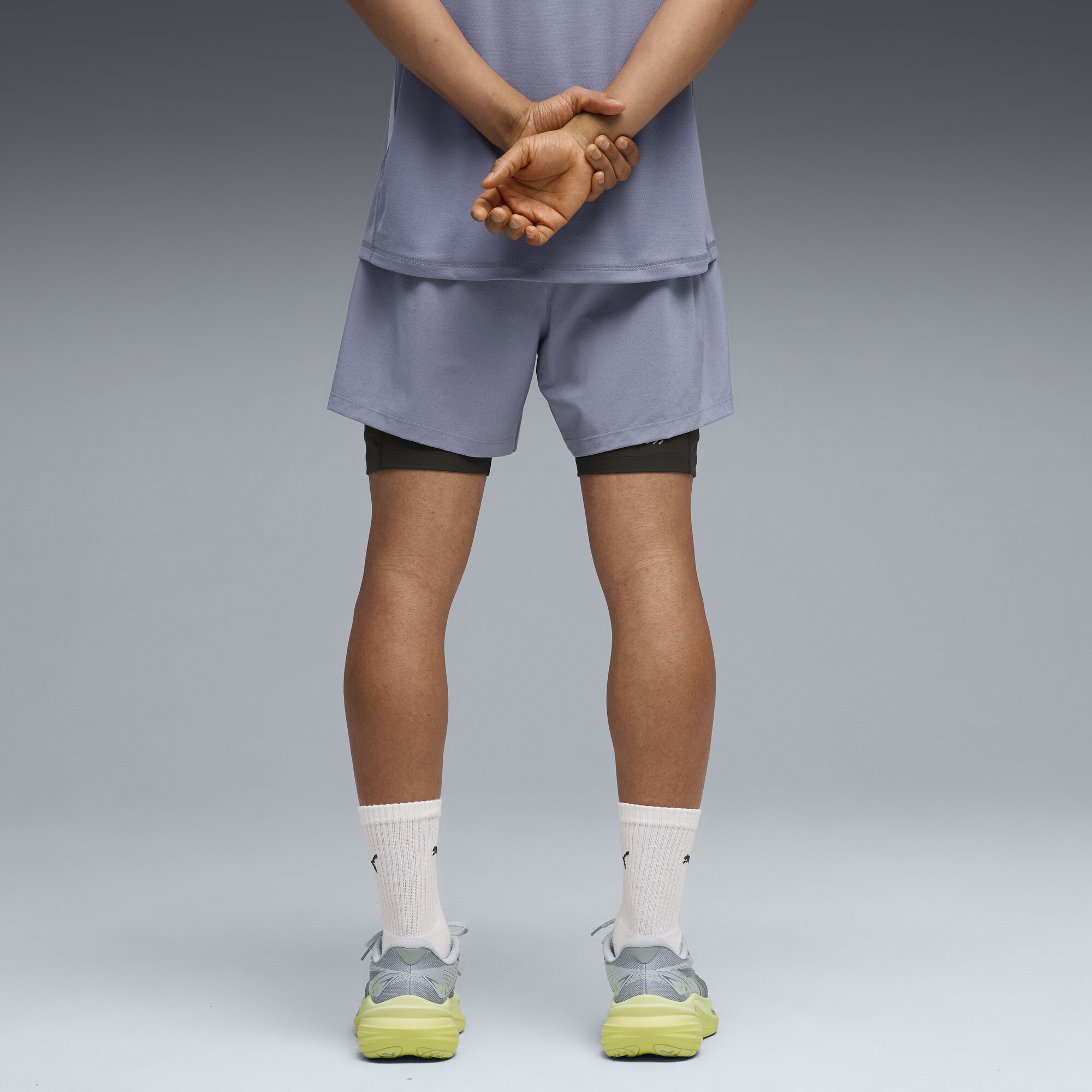 PUMA Dreamrun 2-in-1 dryCELL hardloopshort voor Heren, Grijs, Maat 4XL thumbnail 5