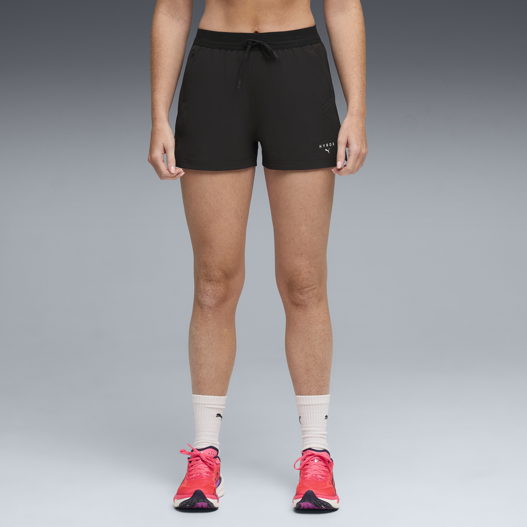 PUMA x HYROX DRYELITE geweven short voor Dames, Zwart, Maat XXL thumbnail 6