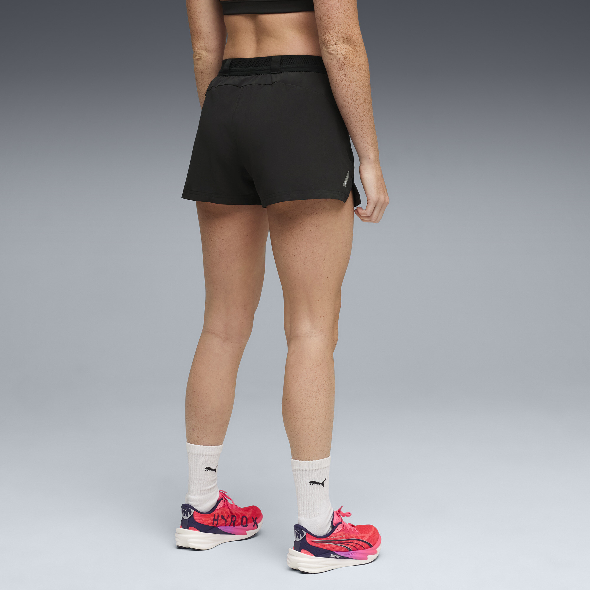 PUMA x HYROX DRYELITE geweven short voor Dames, Zwart, Maat XXL thumbnail 3