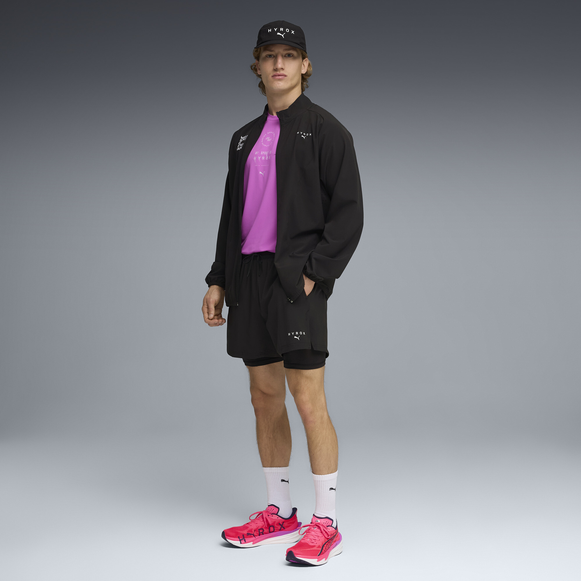 PUMA x HYROX DRYELITE 2-in-1 short voor Heren, Zwart, Maat M thumbnail 4