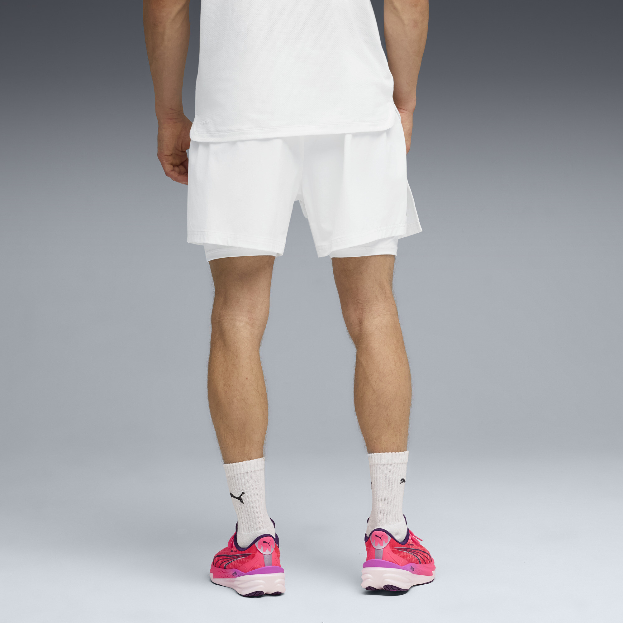 PUMA x HYROX DRYELITE 2-in-1 short voor Heren, Wit, Maat XL thumbnail 3