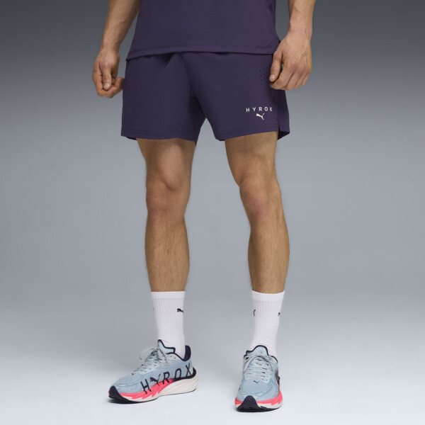 Shorts PUMA x HYROX dryELITE para Hombre En Deep Plum