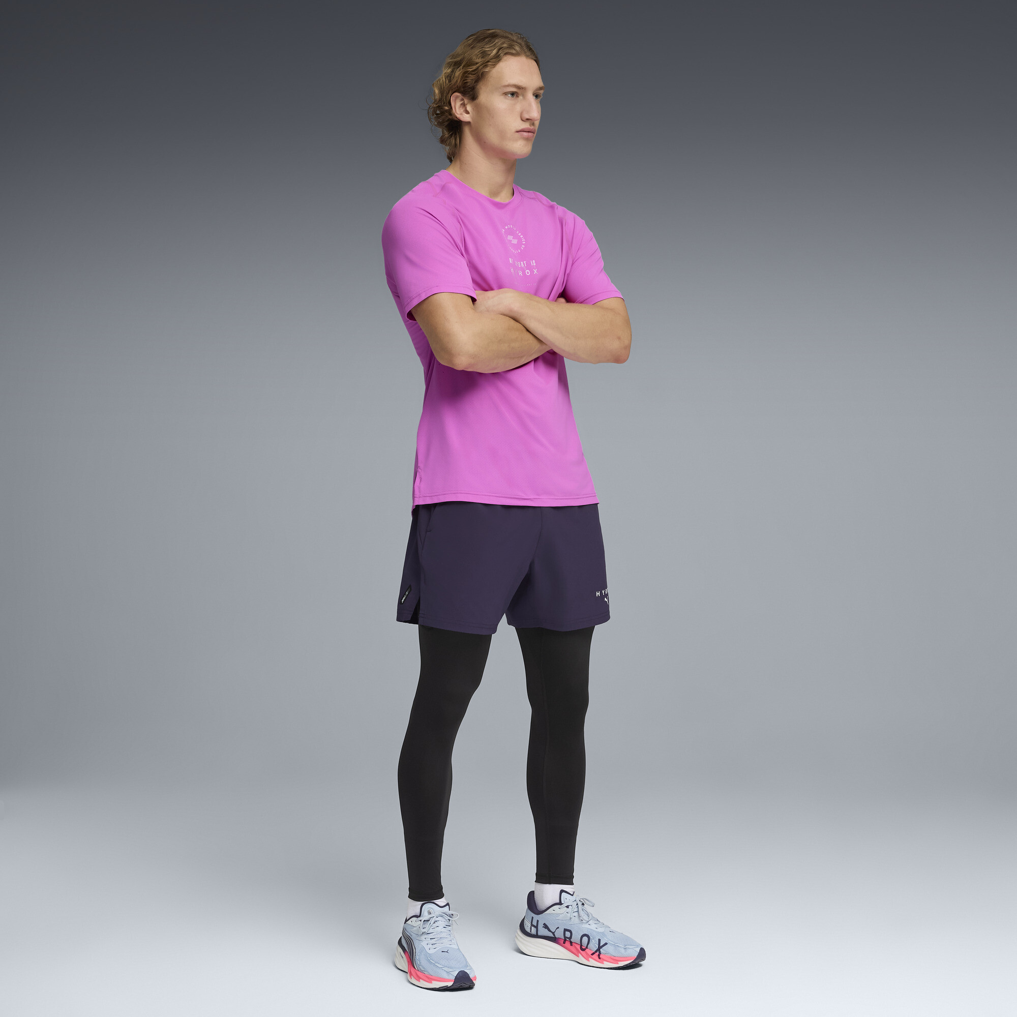 PUMA x HYROX DRYELITE Base Layer legging voor Heren, Zwart, Maat M thumbnail 4