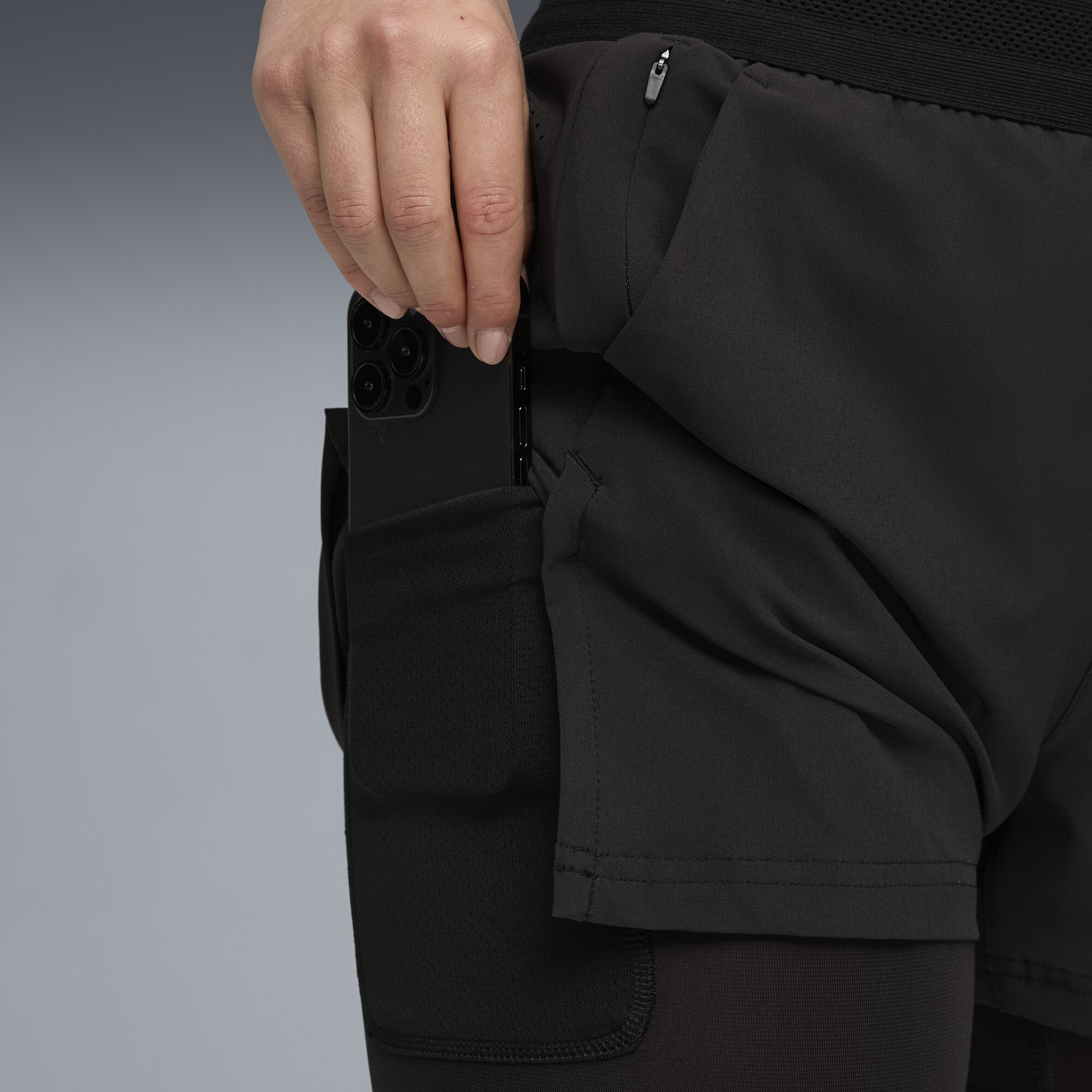 PUMA x HYROX DRYELITE 2-in-1 short voor Dames, Zwart, Maat XS thumbnail 5