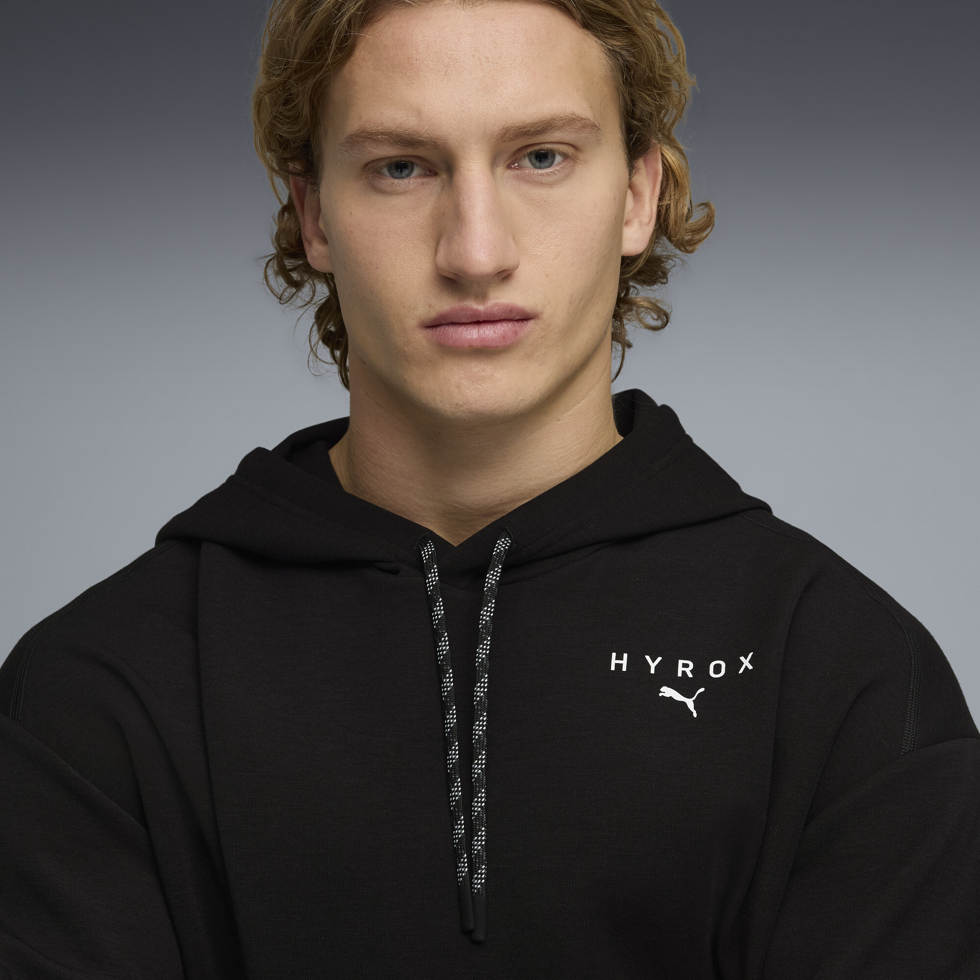 PUMA x HYROX CLOUDSPUN hoodie voor Heren, Zwart, Maat XS thumbnail 5