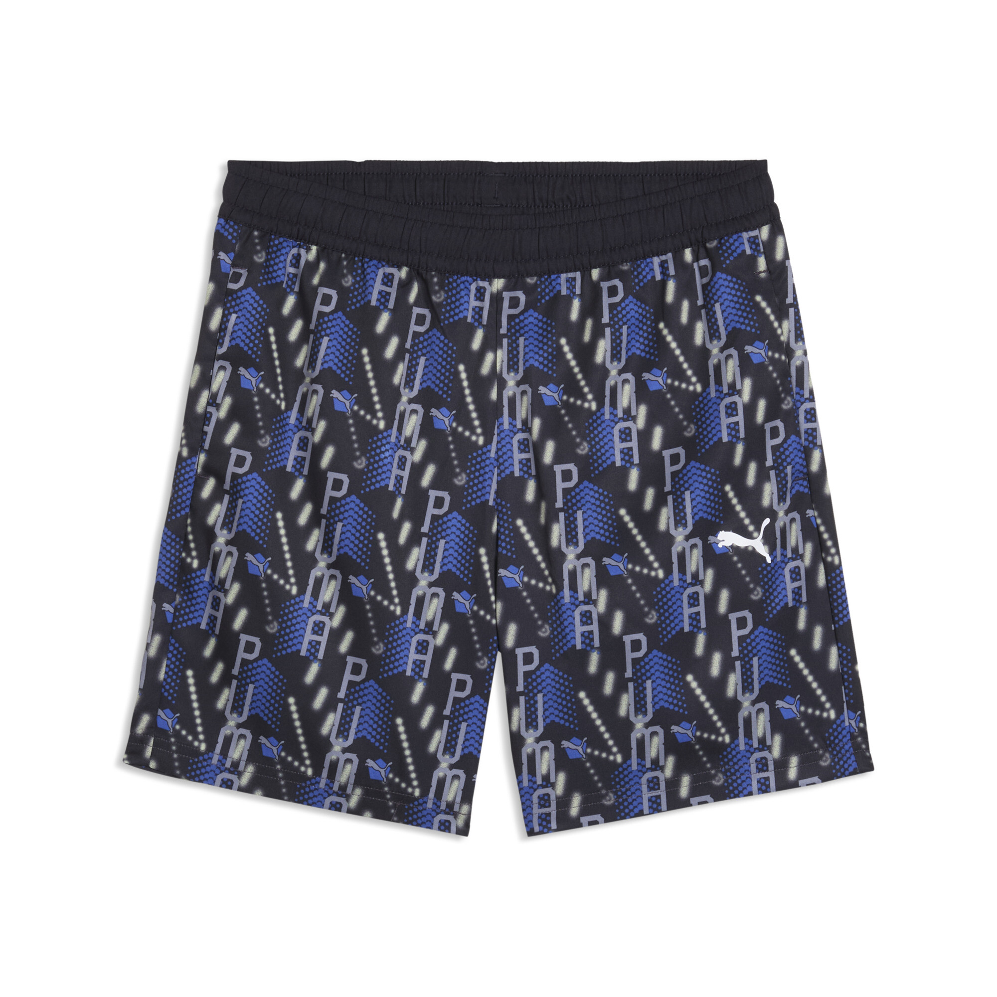 PUMA Essentials Training geweven short met print voor Heren, Blauw, Maat 5-6Y thumbnail 3
