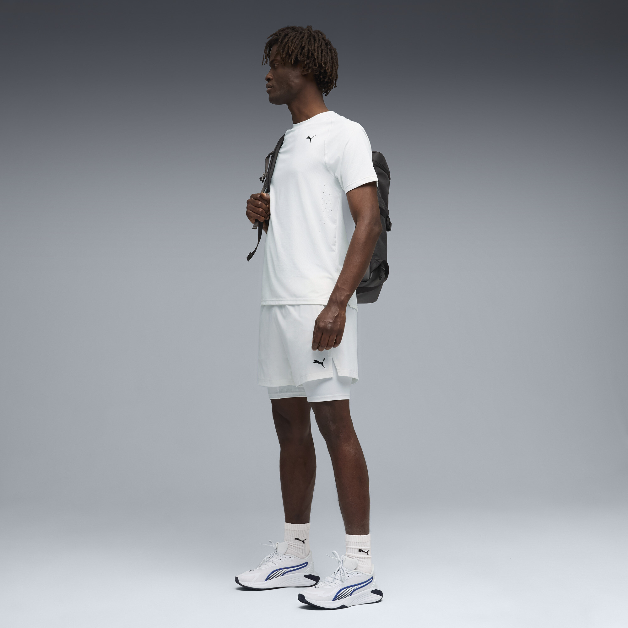 PUMA PWRMODE 2-in-1 stretch geweven short voor Heren, Wit, Maat M thumbnail 4