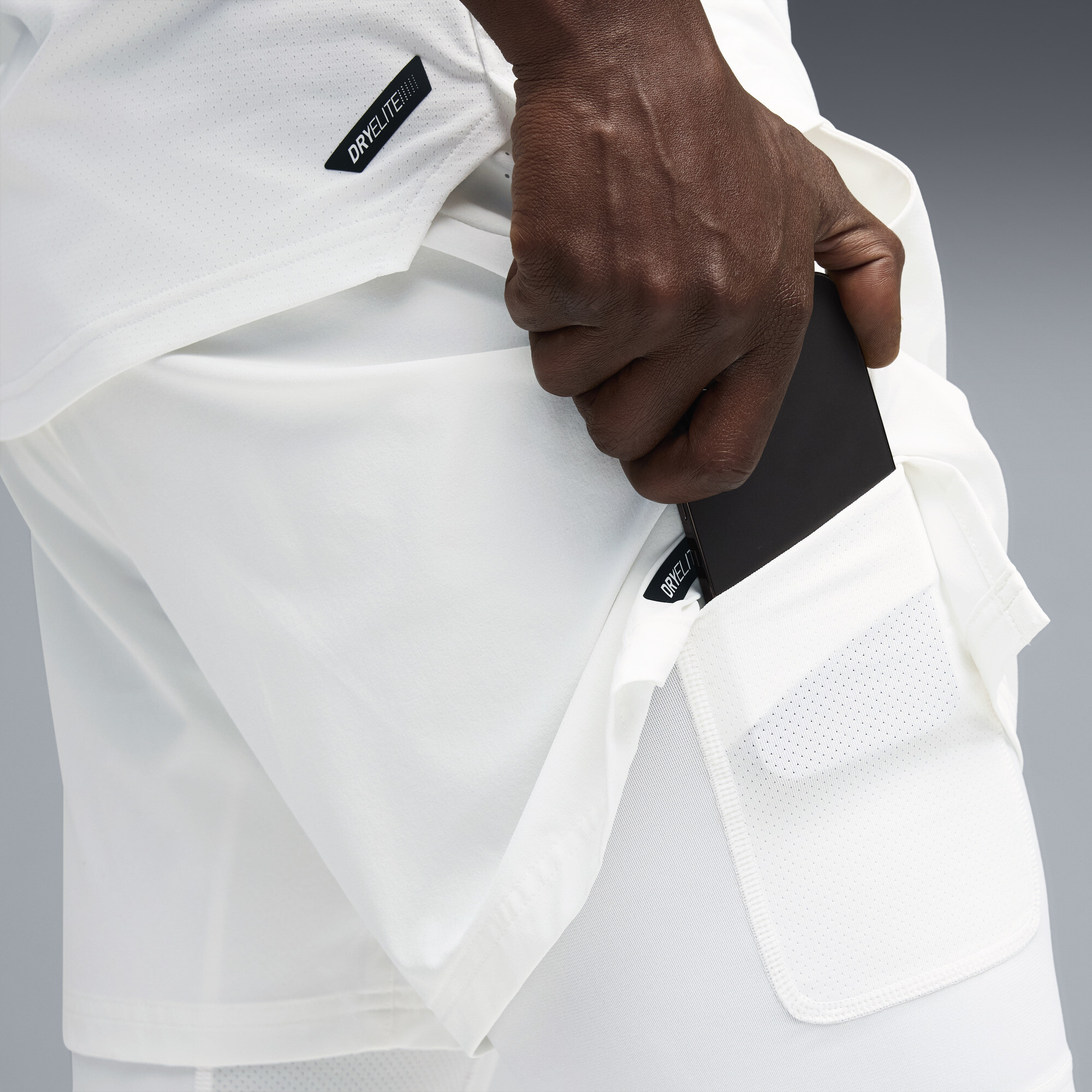 PUMA PWRMODE 2-in-1 stretch geweven short voor Heren, Wit, Maat M thumbnail 2