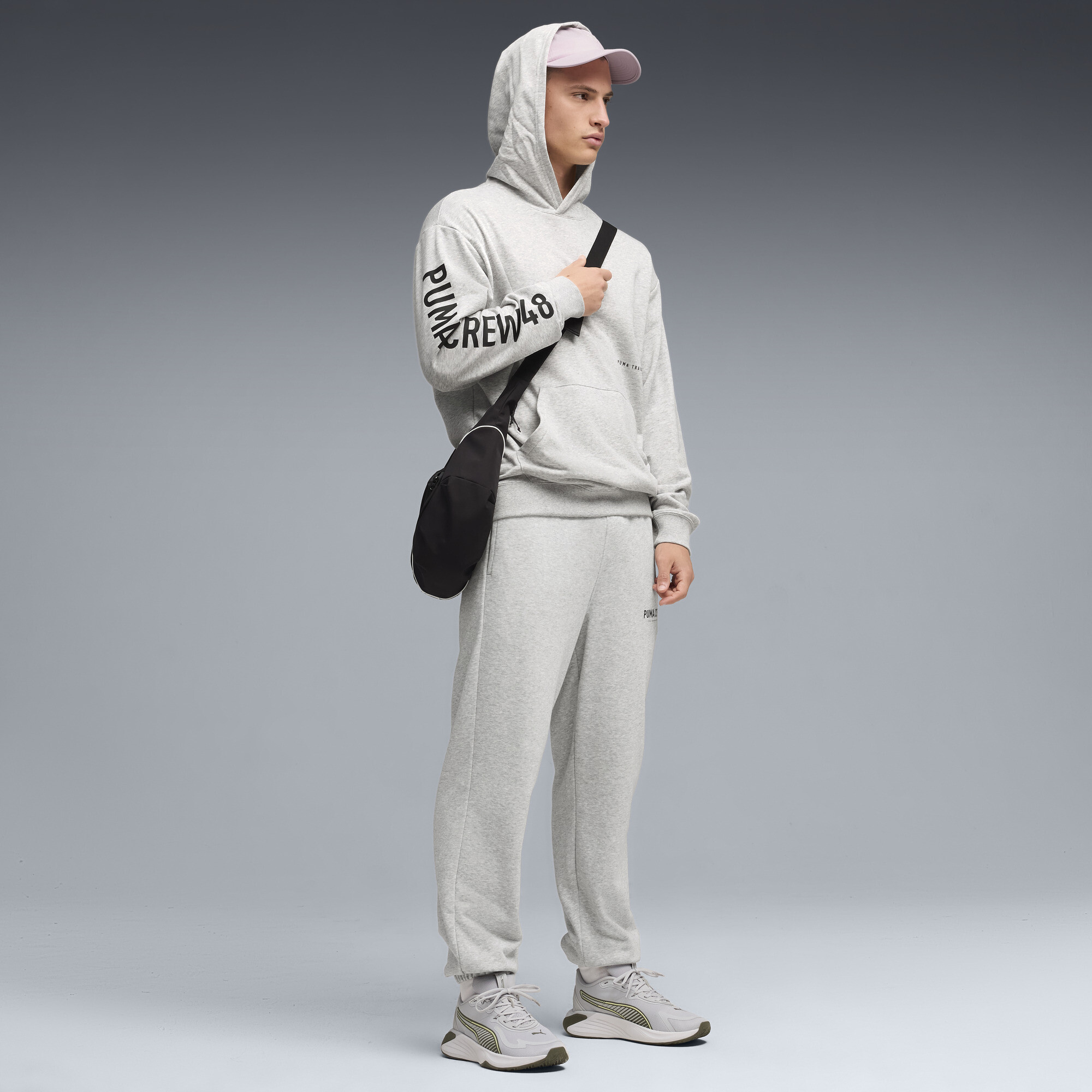 PUMA Grafische trainingshoodie voor Heren, Grijs, Maat L thumbnail 4