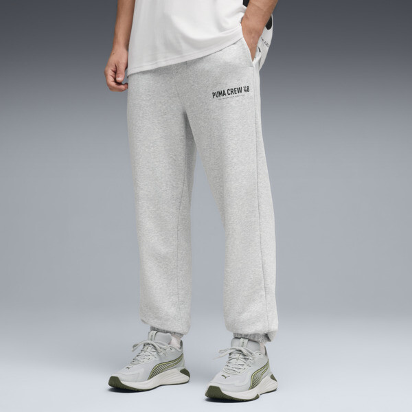 Pantalón PUMA Jogging Graphics Training para Hombre En Light Gris Heather