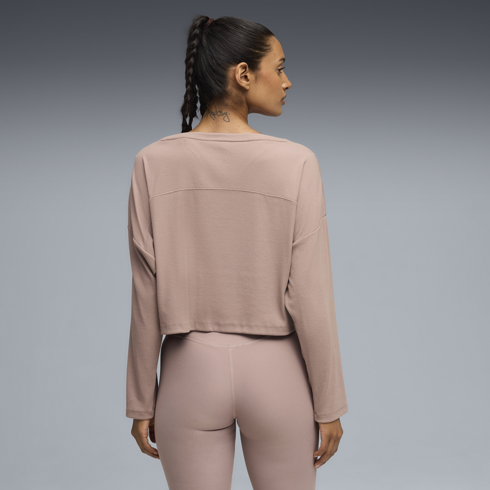 PUMA CLOUDSPUN Rib Slouch Boxy T-shirt voor Dames, Maat XS thumbnail 5