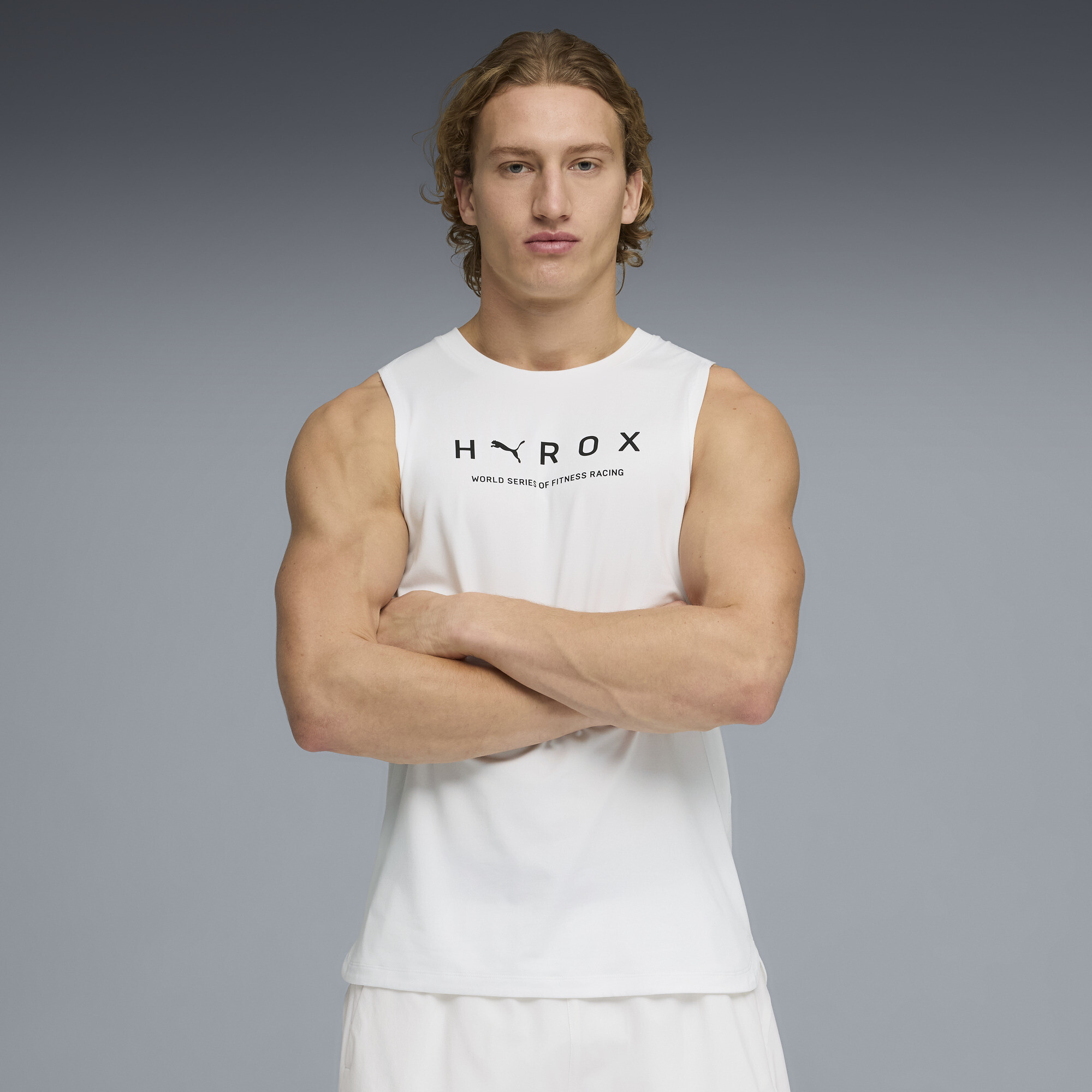 PUMA x HYROX CLOUDSPUN ThermoAdapt tanktop voor Heren, Wit, Maat L thumbnail 4