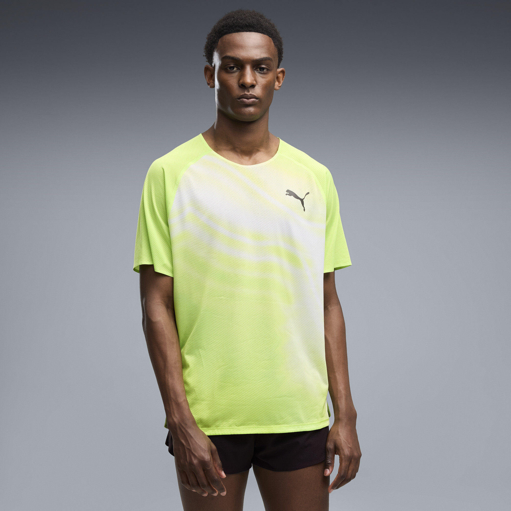 PUMA Lightspeed Men's Graphic Running T-Shirt in Green, Size S