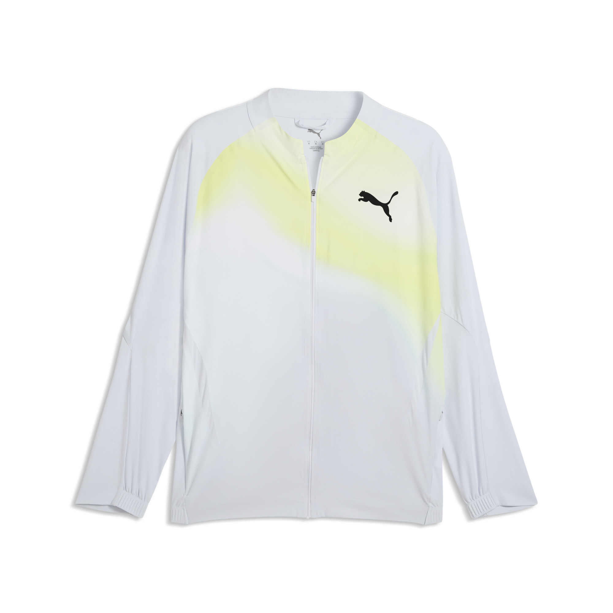 PUMA Lightspeed ULTRAWEAVE grafisch hardloopjack voor Heren, Zilver, Maat L thumbnail 3