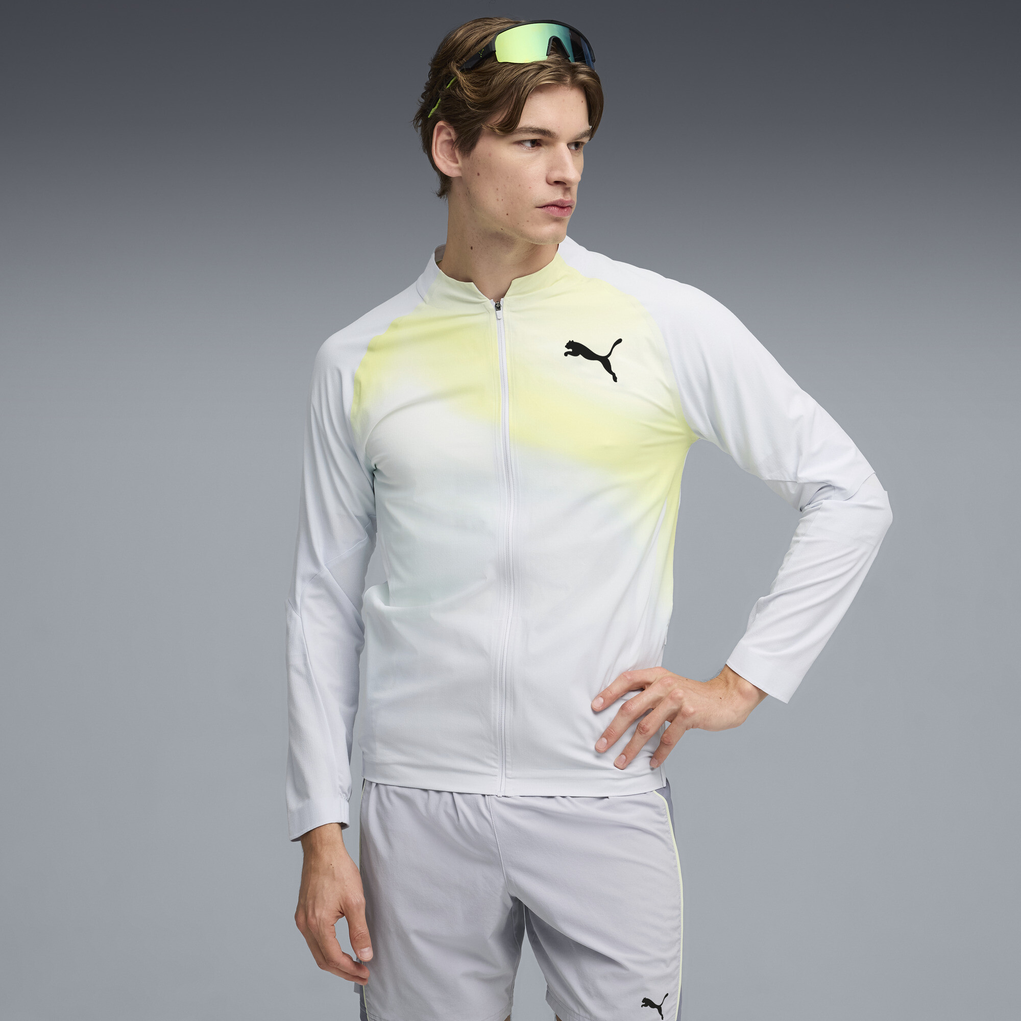 PUMA Lightspeed Ultraweave Men's Lightweight Running Jacket in Grey, Size XS