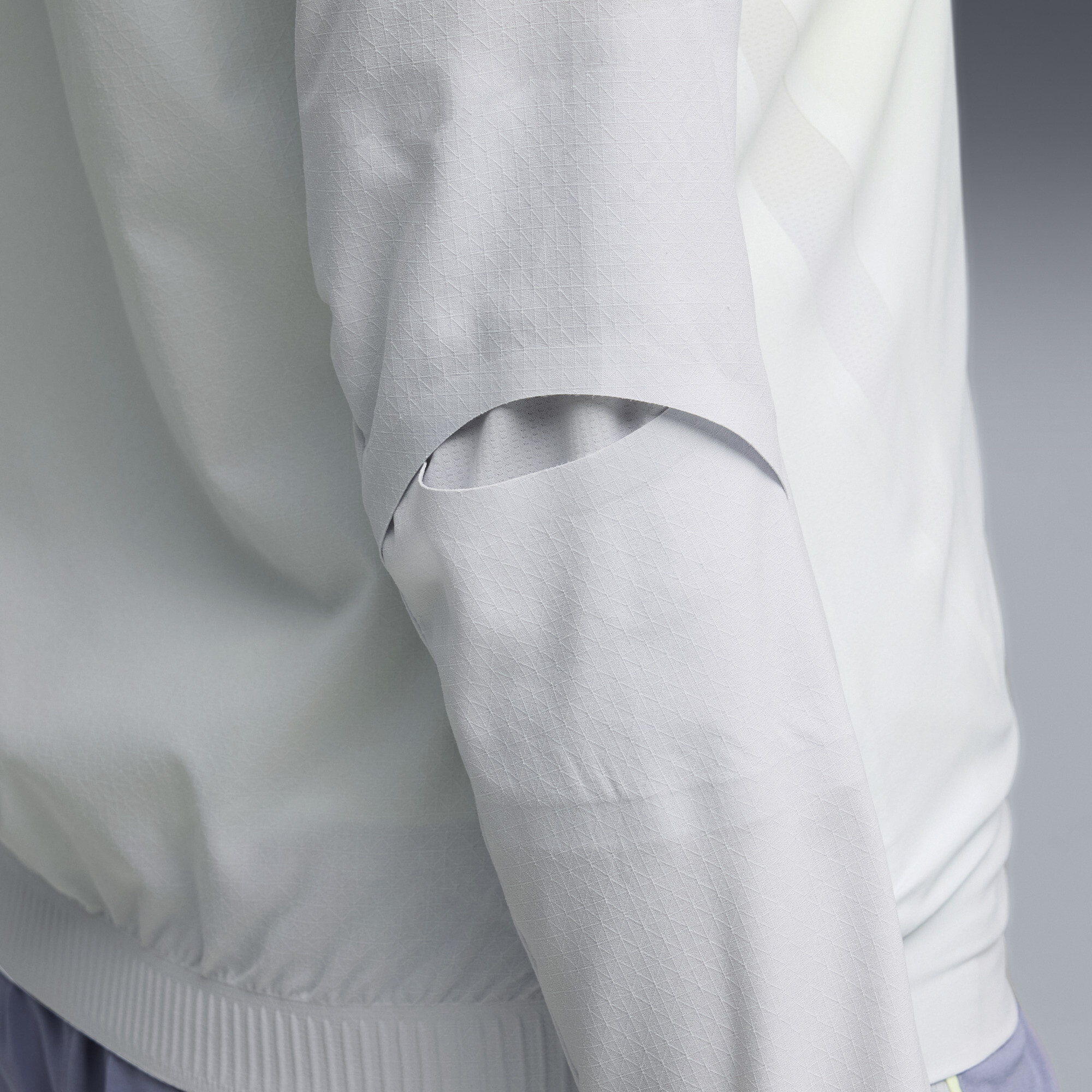 PUMA Lightspeed ULTRAWEAVE grafisch hardloopjack voor Dames, Zilver, Maat XXL thumbnail 4