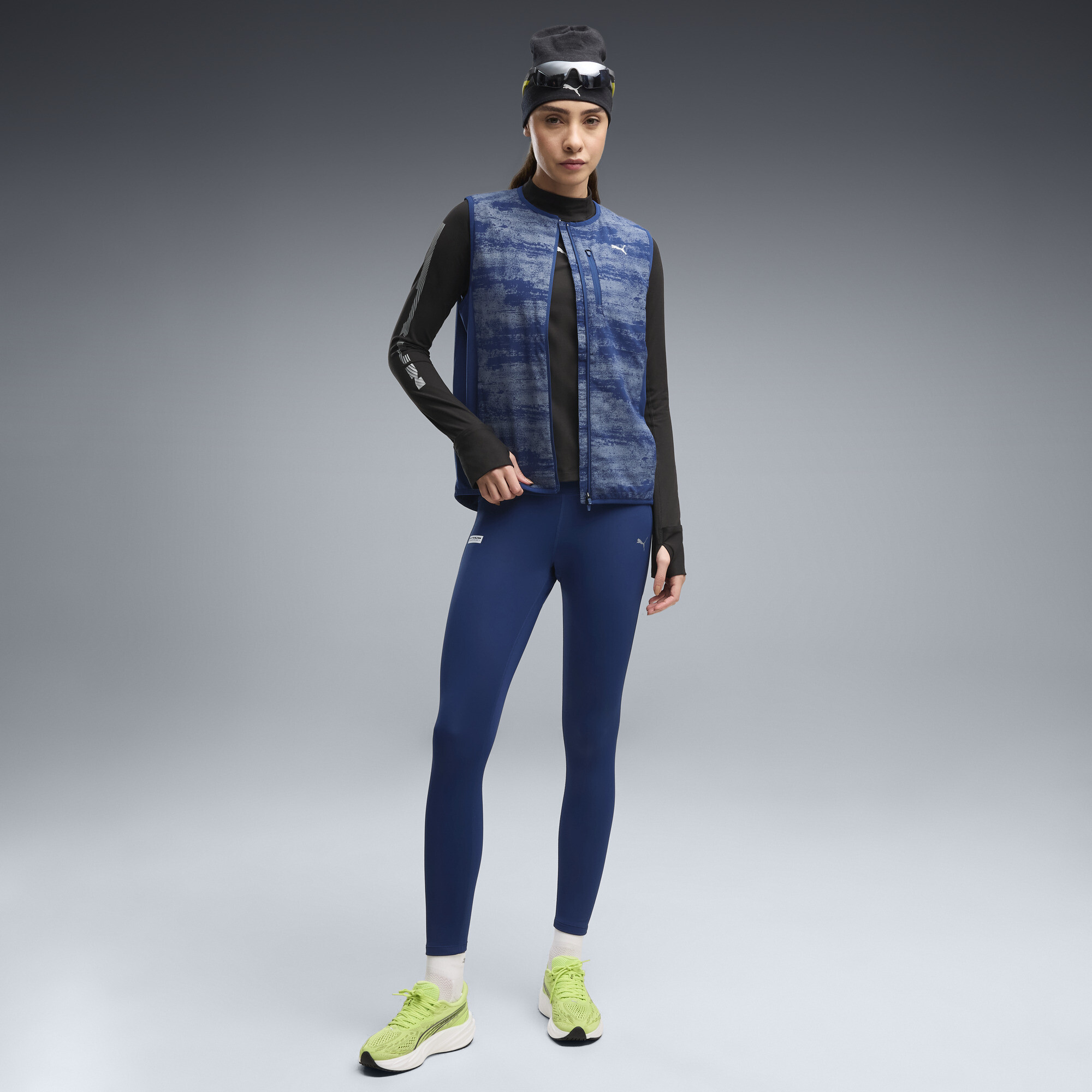PUMA Brightstride warmCELL Performance Leggings Damen, Kleidung, Blau, M