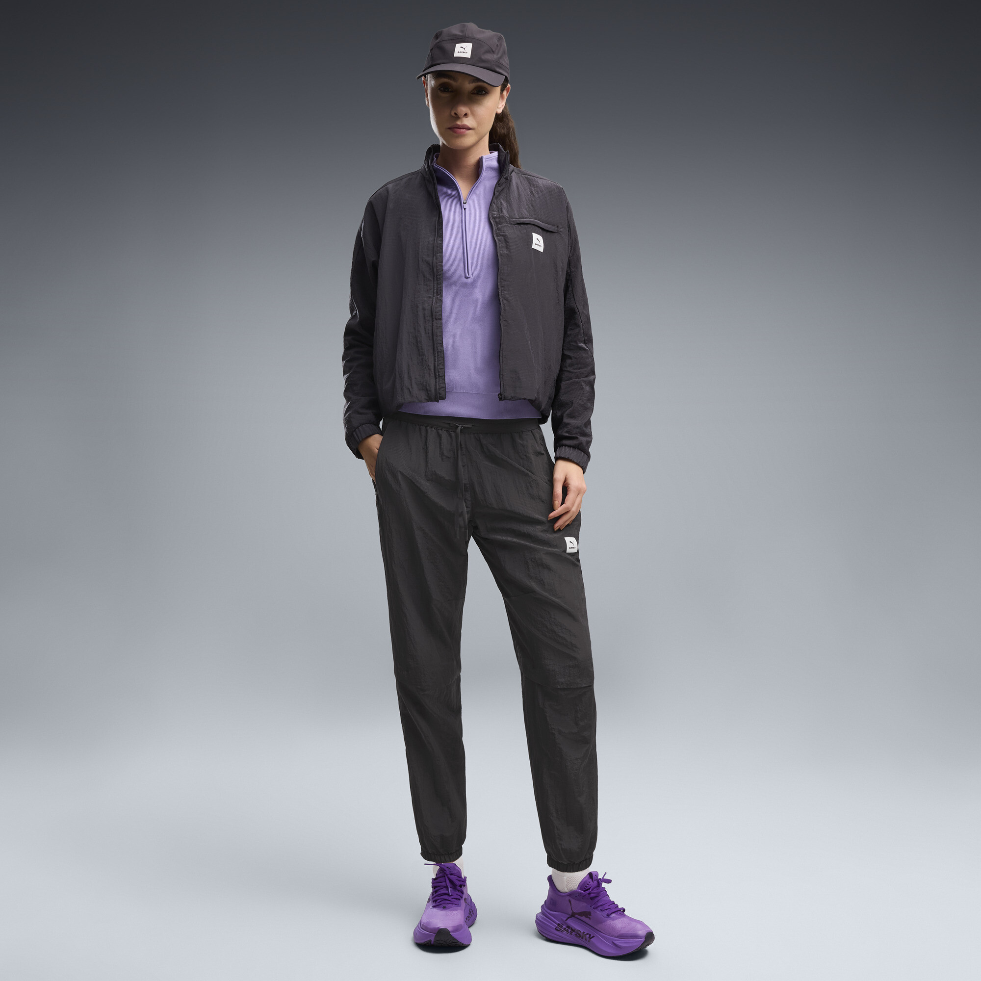 PUMA x SAYSKY PrimaLoft® Evolve Women's Heat Insulation Running Pants in Grey, Size S