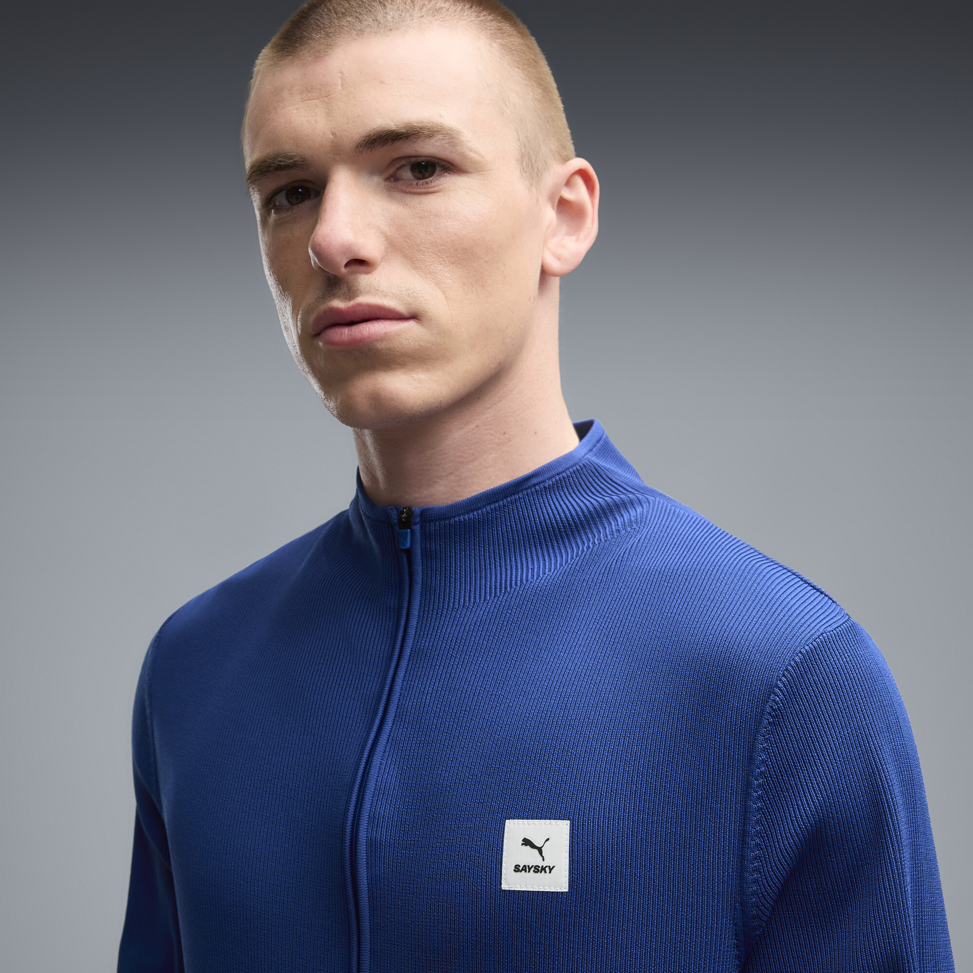 PUMA x SAYSKY Men's Half-Zip Long Sleeve Running T-Shirt