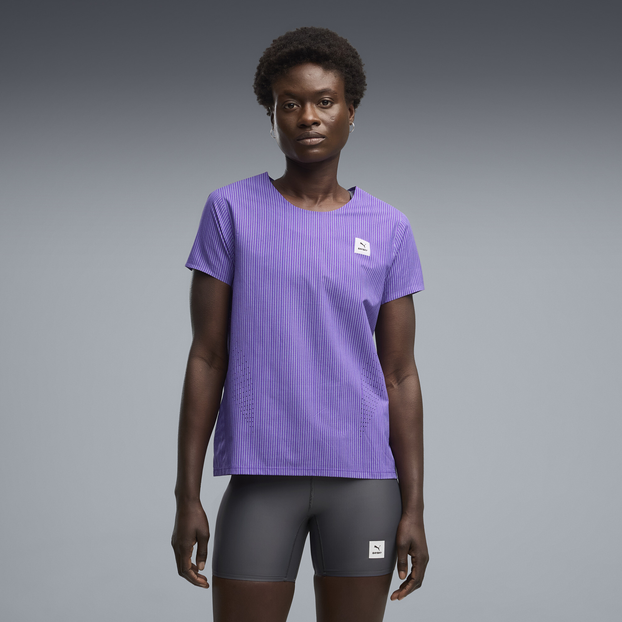 PUMA x SAYSKY Ultraweave Women's Lightweight Running T-Shirt in Purple, Size XXL