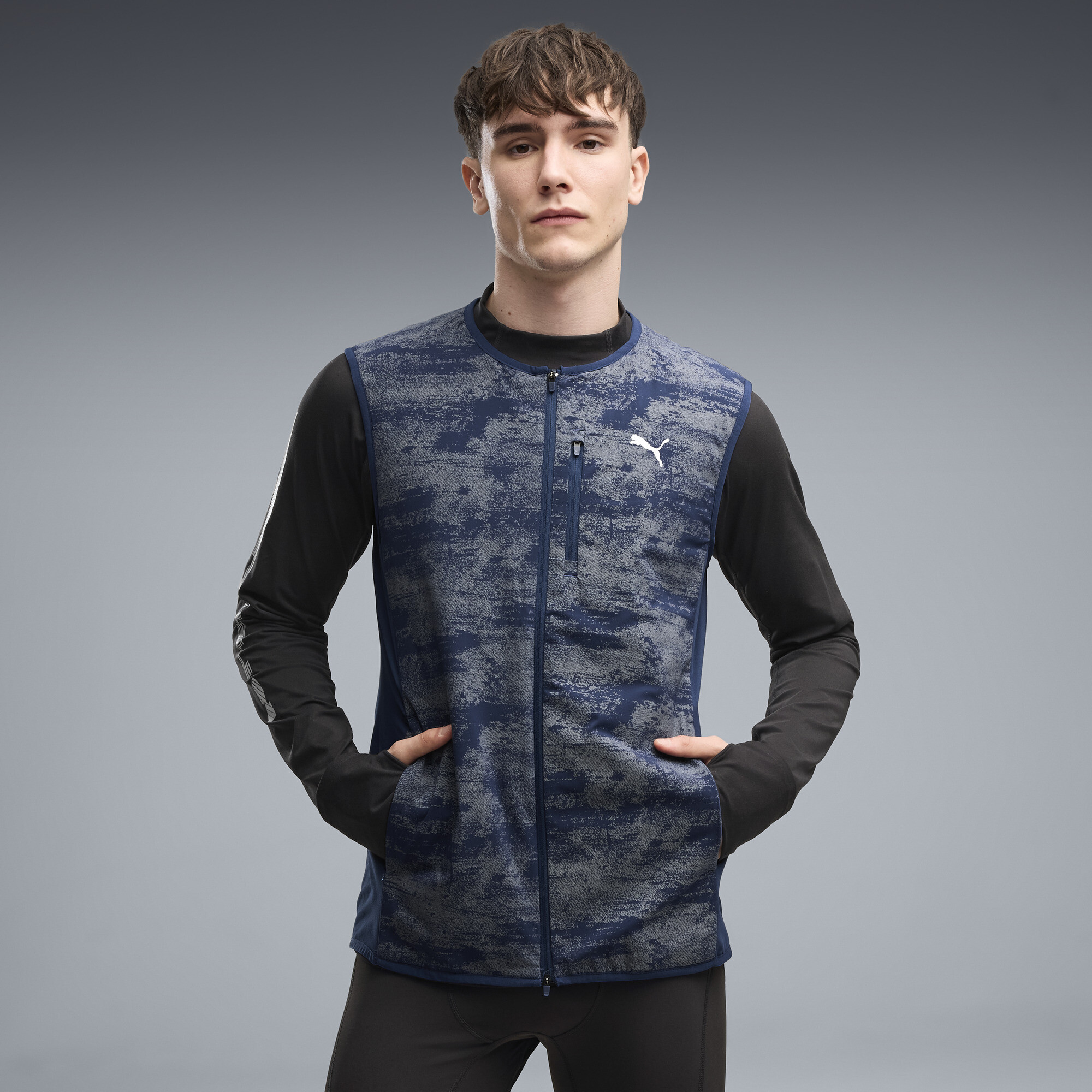 PUMA Brightstride PrimaLoft® Performance Fit Weste Herren, Kleidung, Blau, XXL