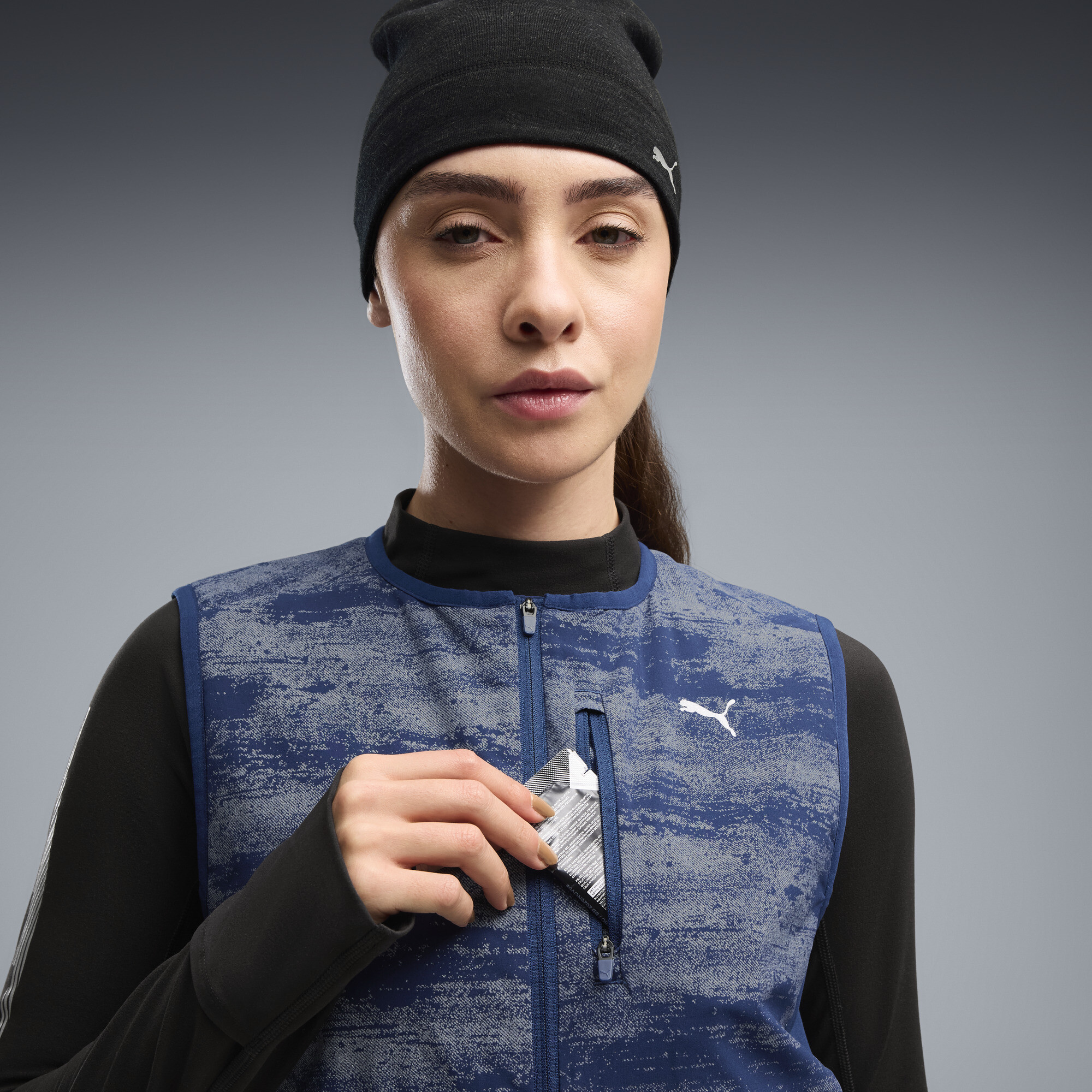 PUMA Brightstride PrimaLoft® Performance Fit Weste Damen, Kleidung, Blau, XXL