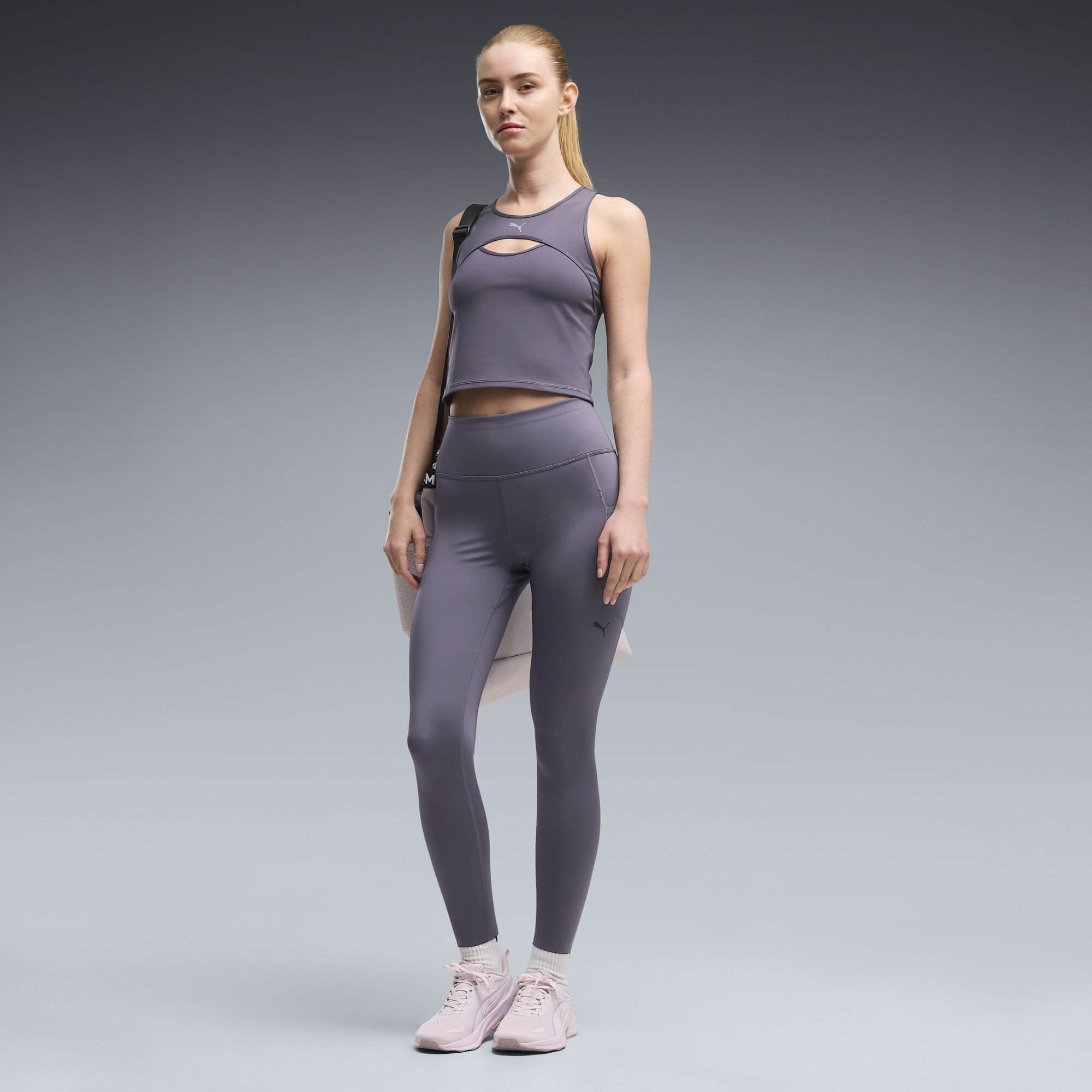 PUMA PWRMODE Women's 7/8 Training Tights in Grey, Size M