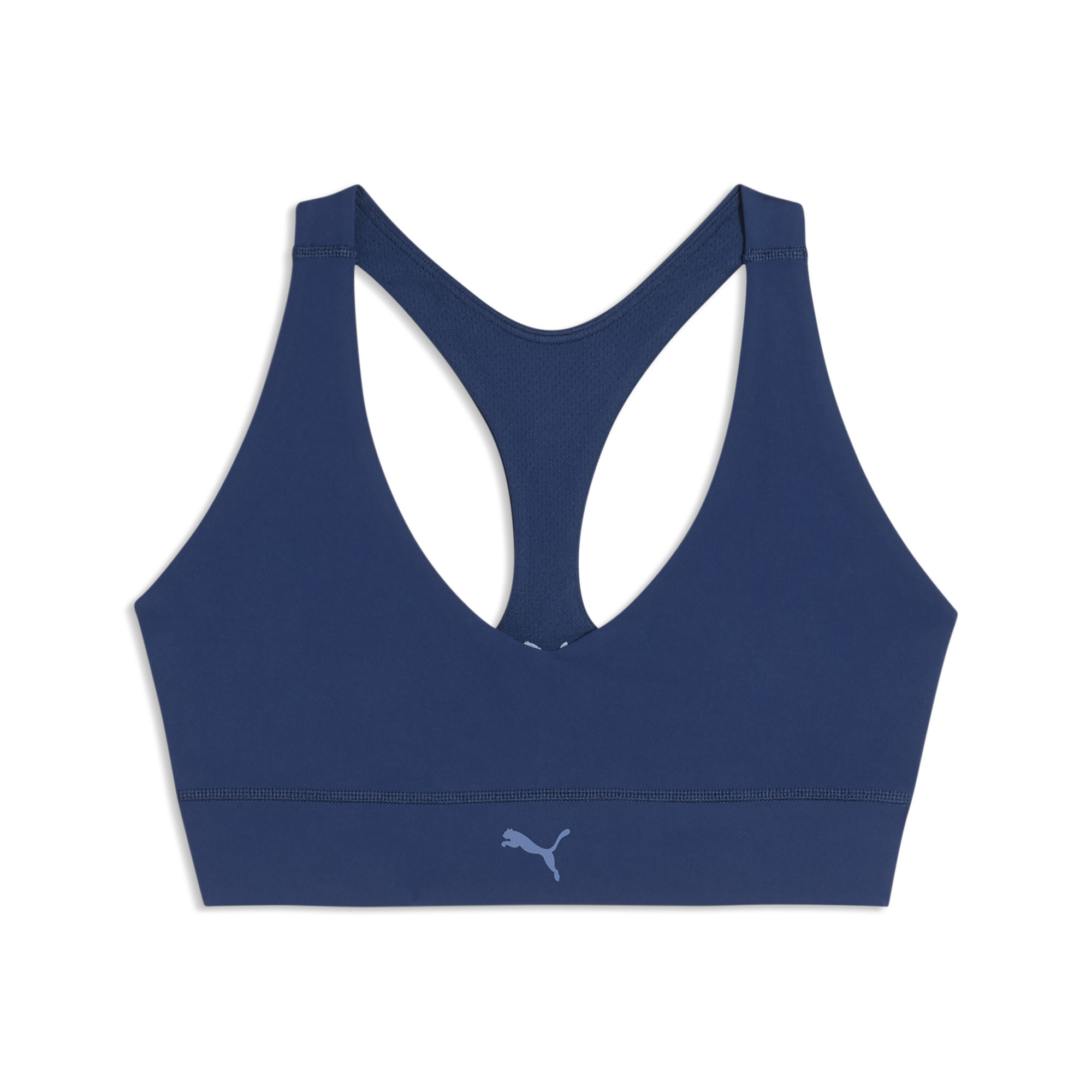 Puma Shapeluxe Bra Mid sportbeha voor Dames, Blauw, Maat L