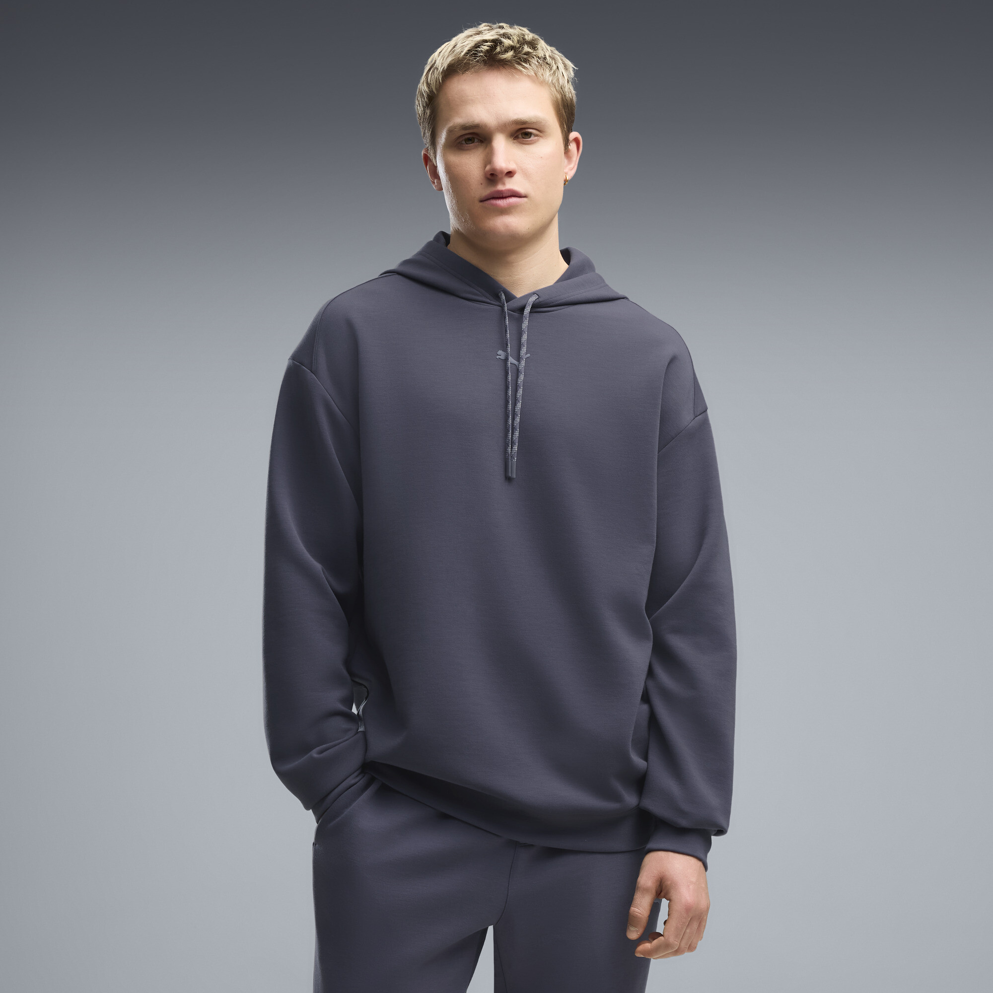 PUMA Cloudspun Ultra Soft Men's Training Hoodie in Grey, Size XS