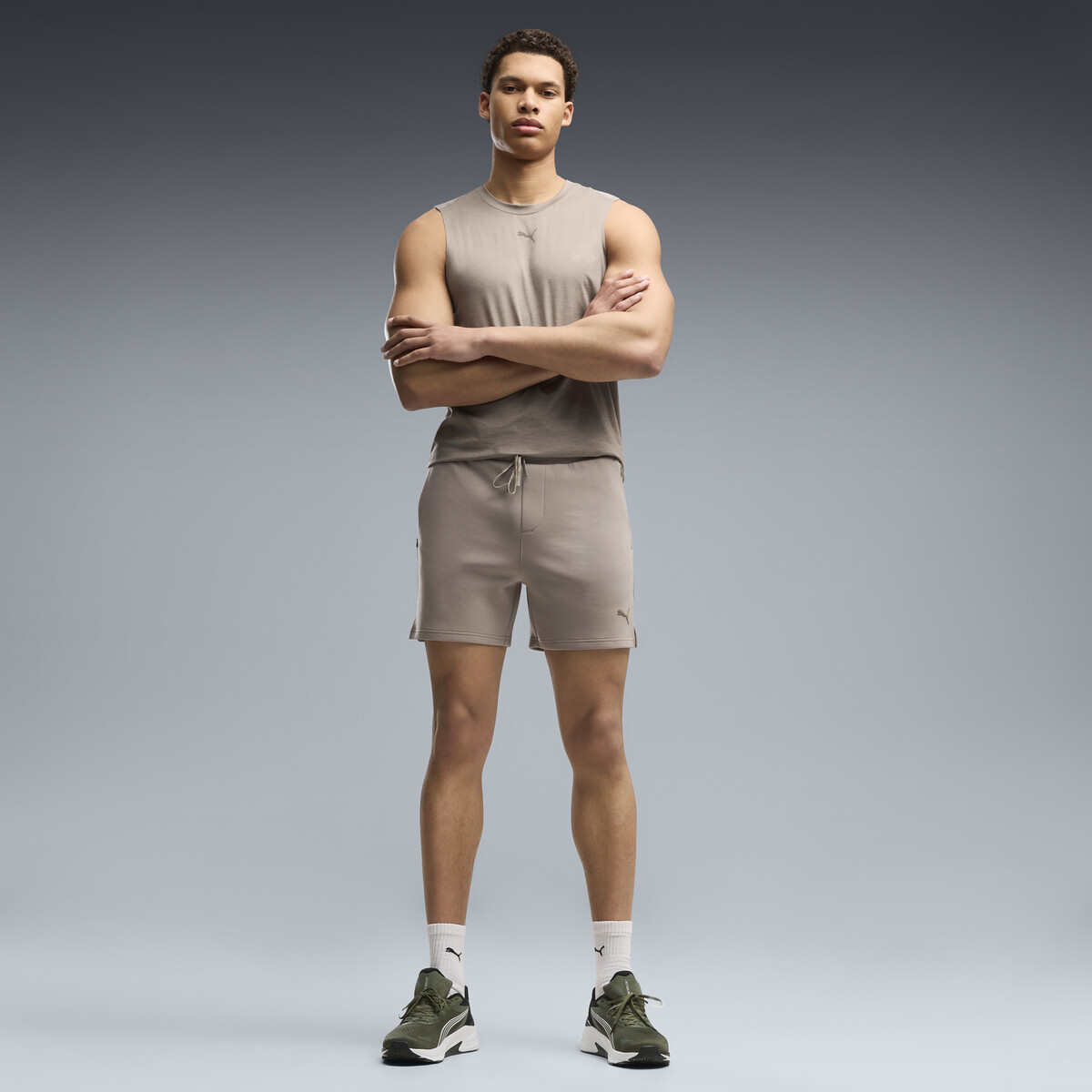 CLOUDSPUN 5-inch Shorts Men in Mouse Gray by PUMA, Large