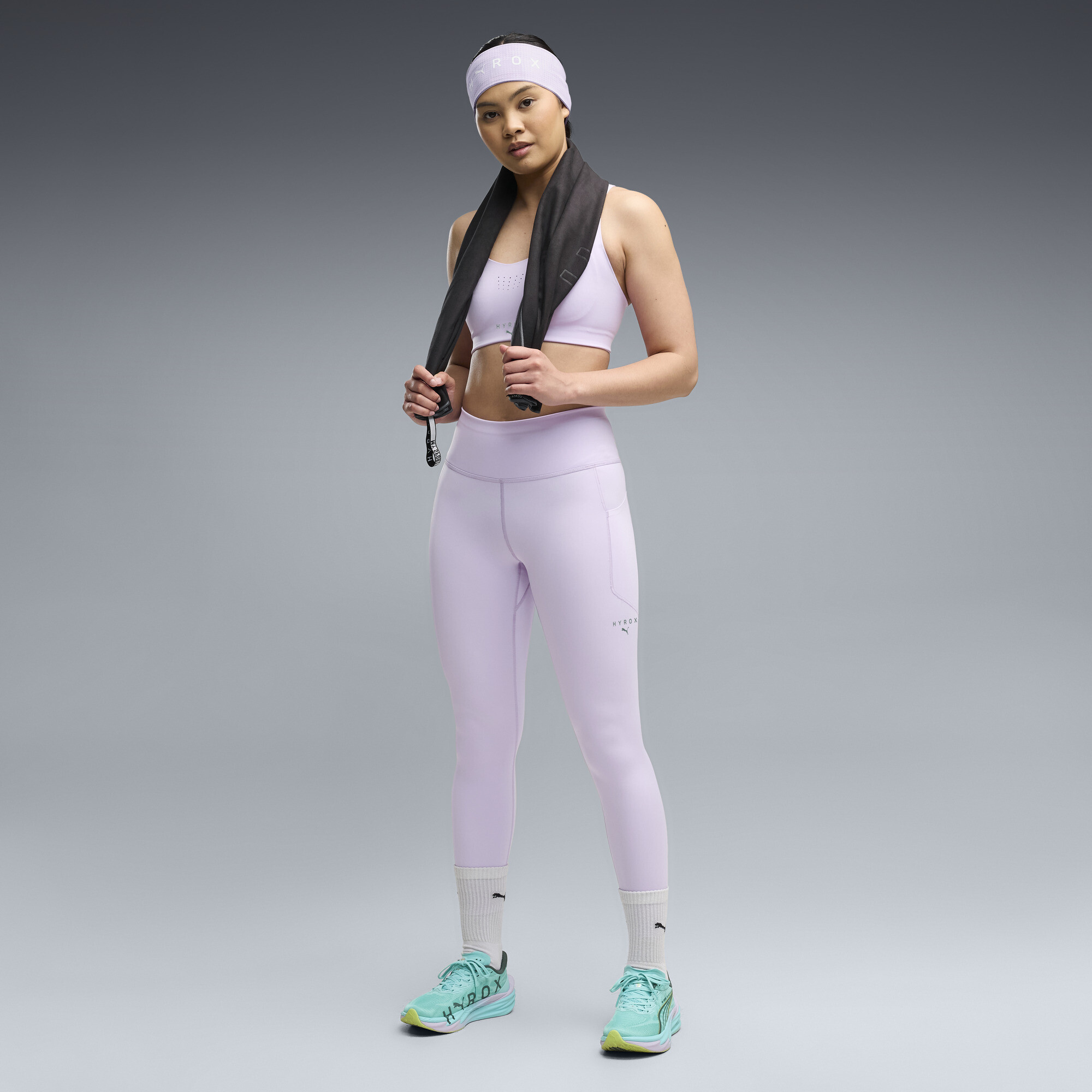PUMA x HYROX PWRMODE 7/8-Leggings Damen, Accessoires, Lila, M